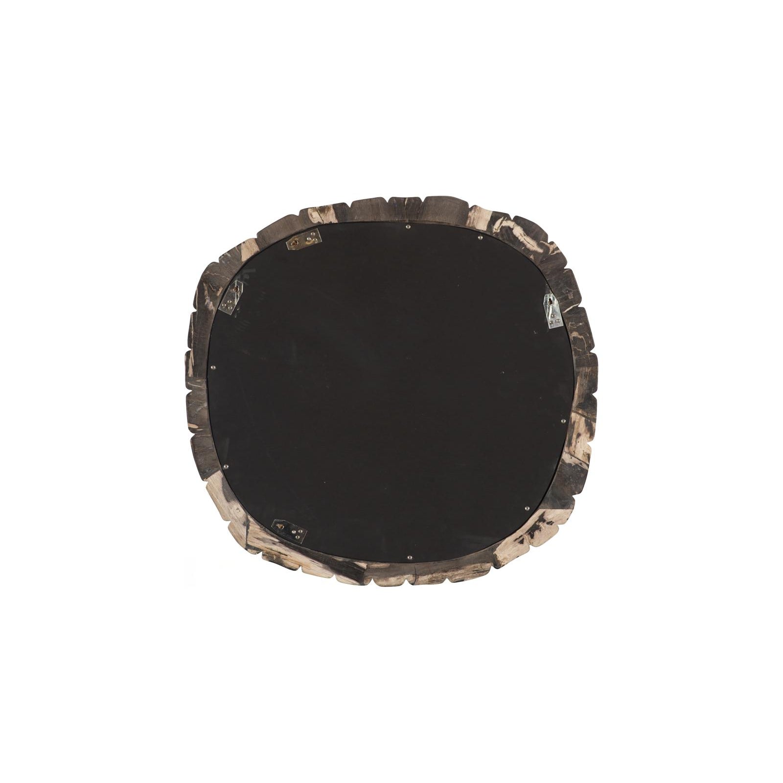 Stacked Pebble Petrified Mirror
