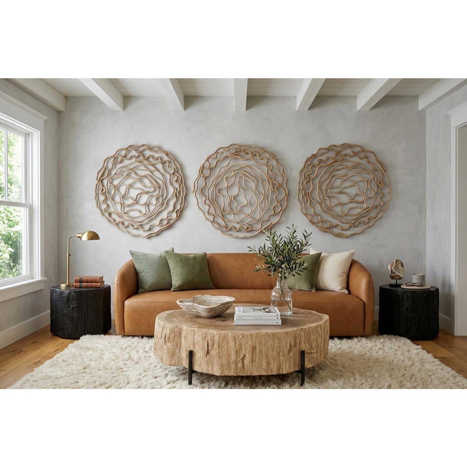 Chaka Petrified Coffee Table - Black
