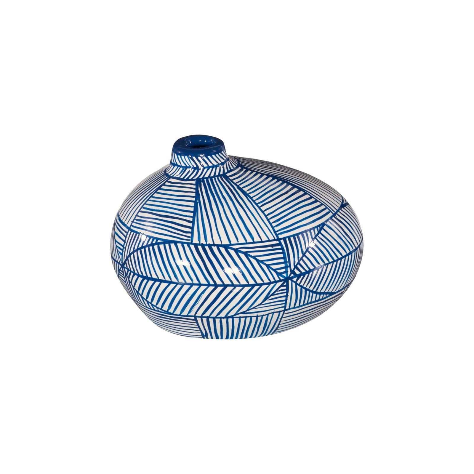 Indigo Mosaic Vase