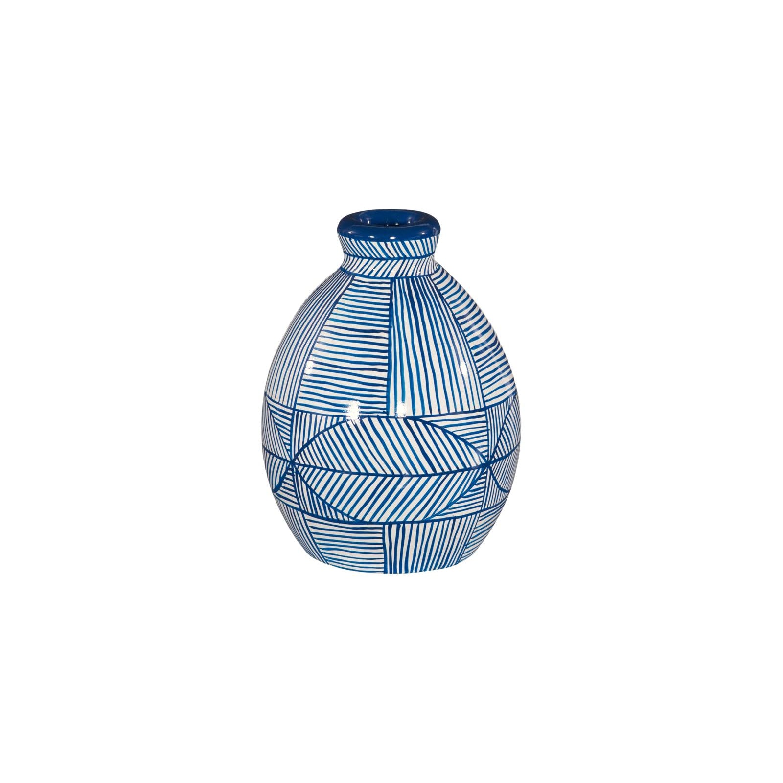 Indigo Mosaic Vase