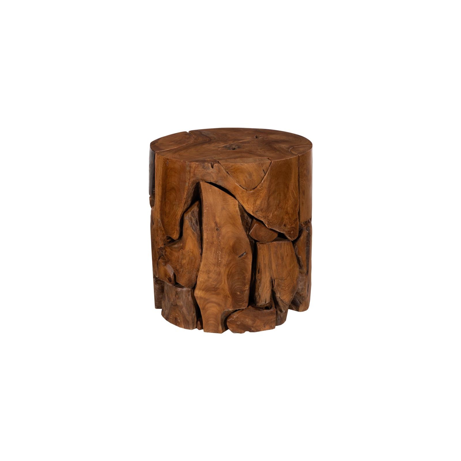 Teak Chunk Stool