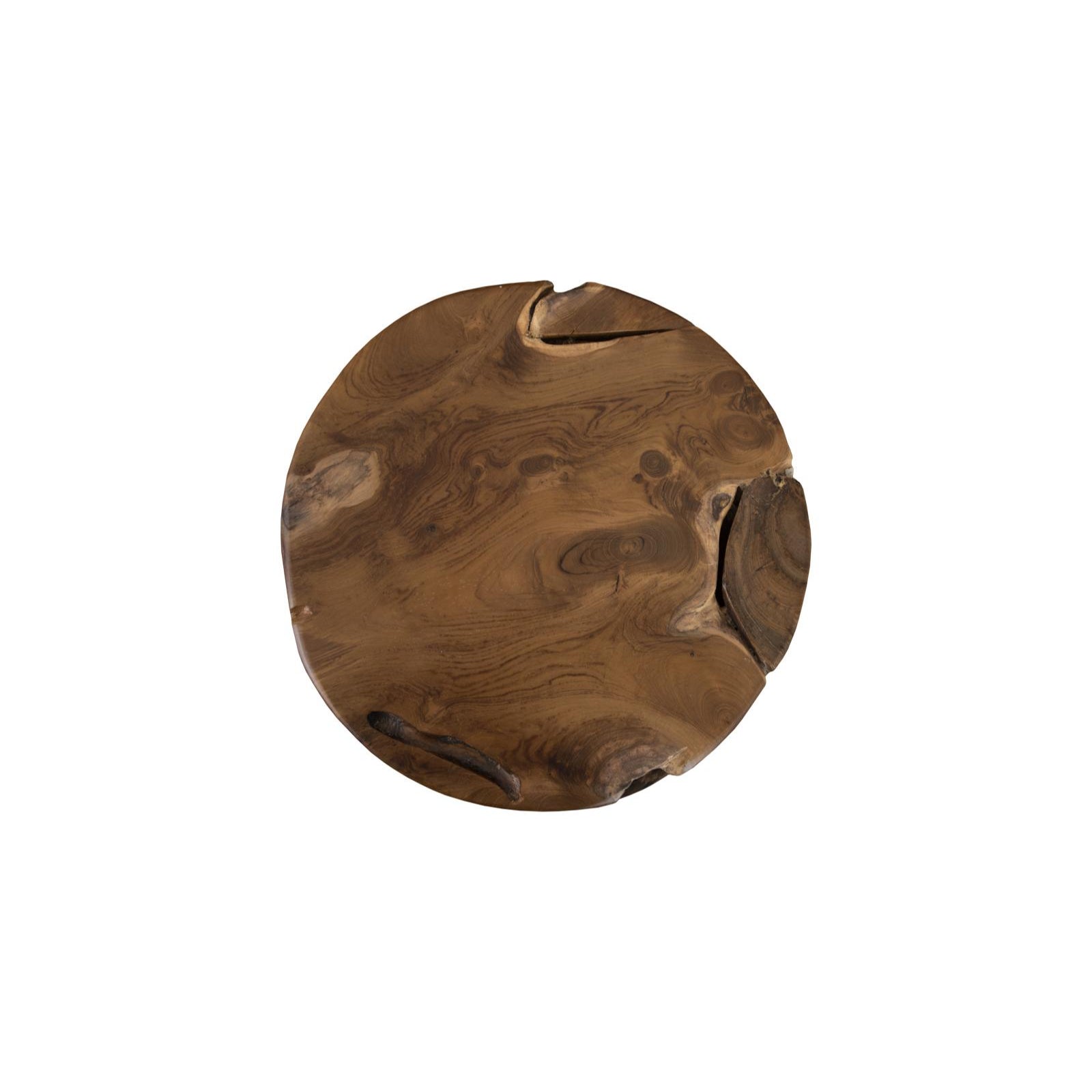 Teak Chunk Side Table