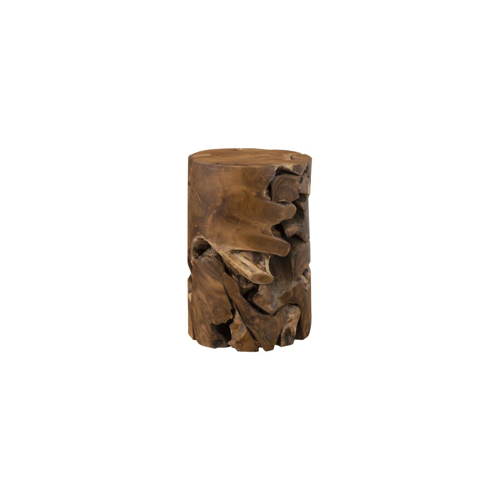 Teak Chunk Side Table