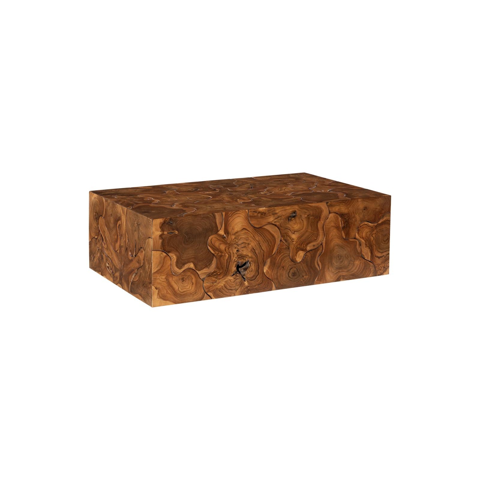 Teak Rectangle Slice Coffee Table