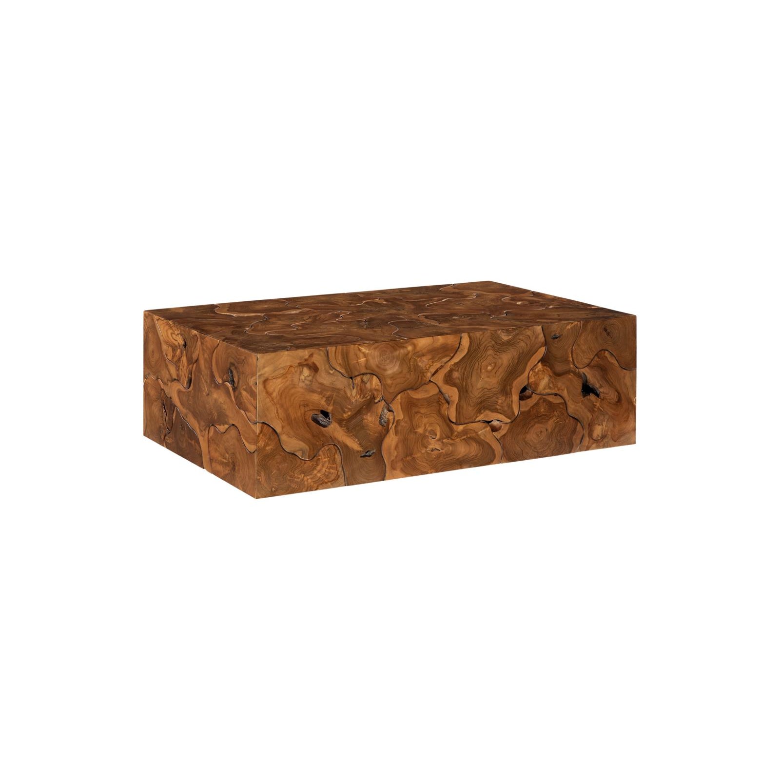 Teak Rectangle Slice Coffee Table