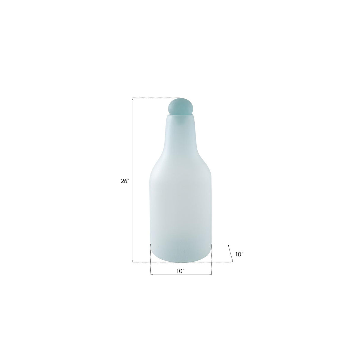 Frosted Glass Bottle by Phillips Collection
