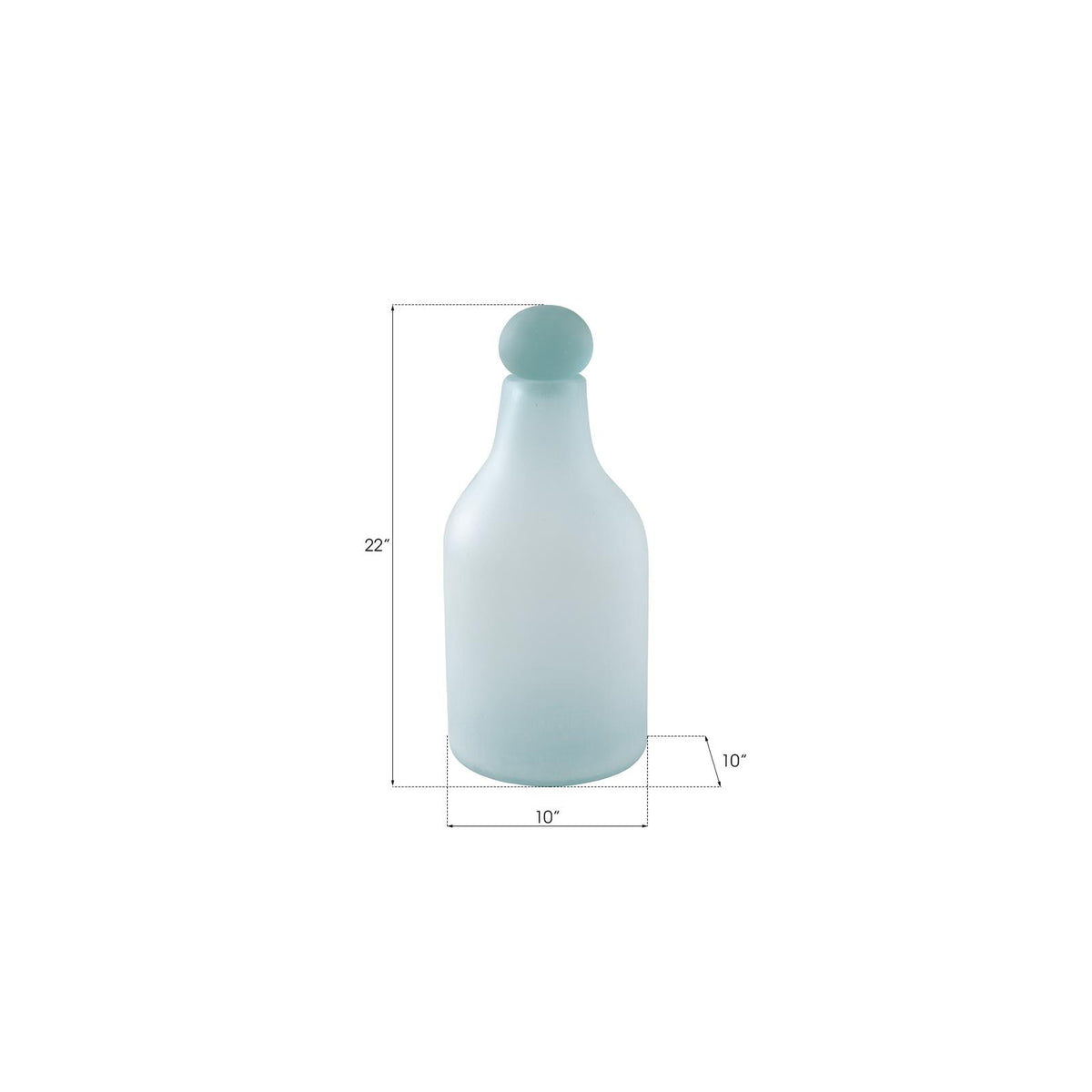 Frosted Glass Bottle by Phillips Collection