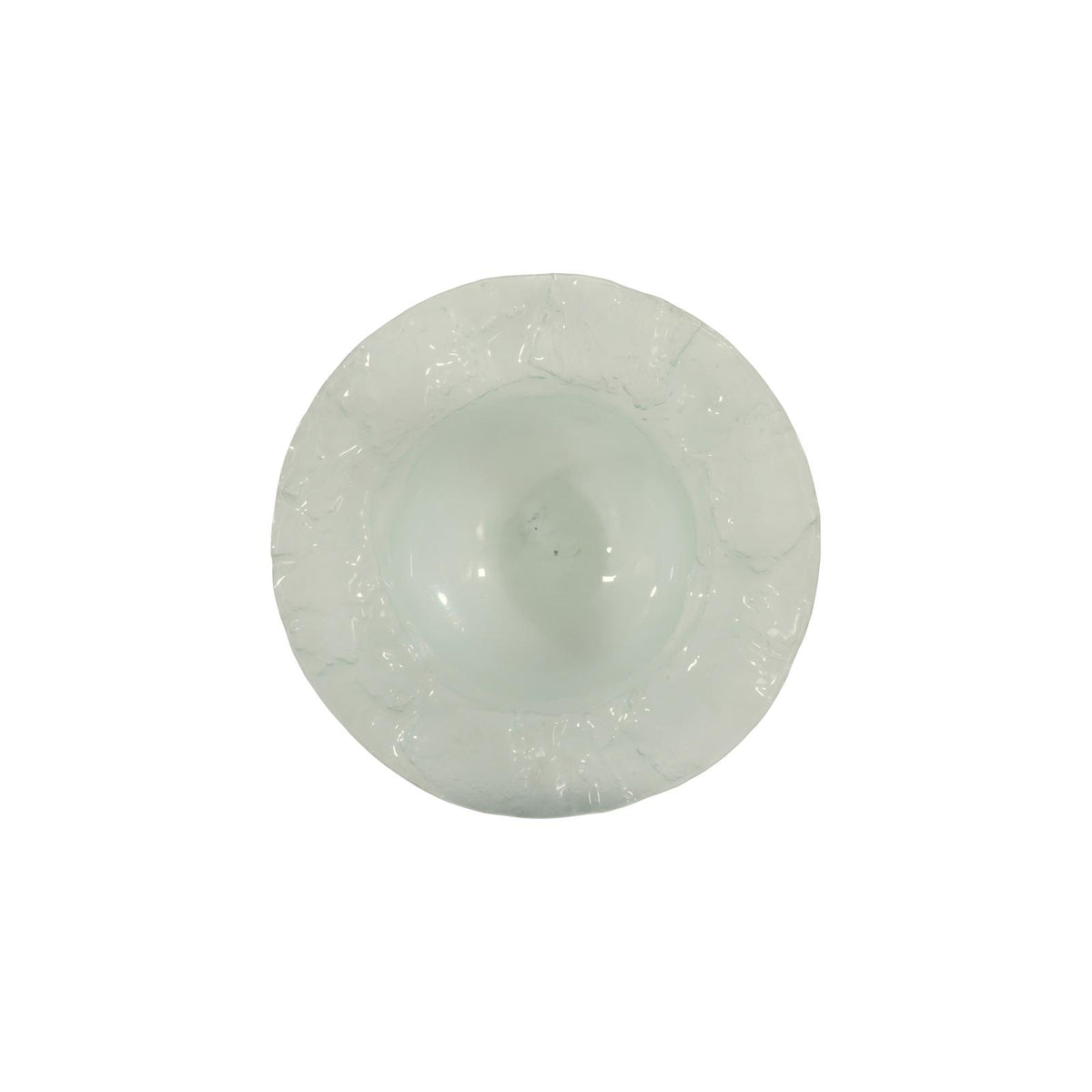 Frosted Leaning Glass Bowl with Ring Base by Phillips Collection