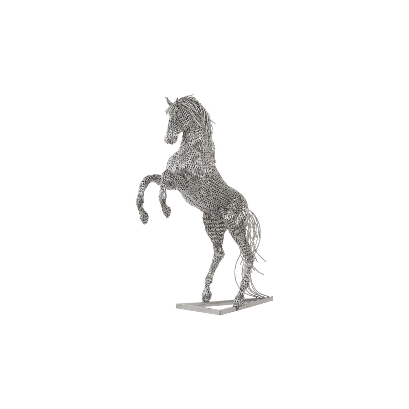 Horse Pipe Rearing Sculpture