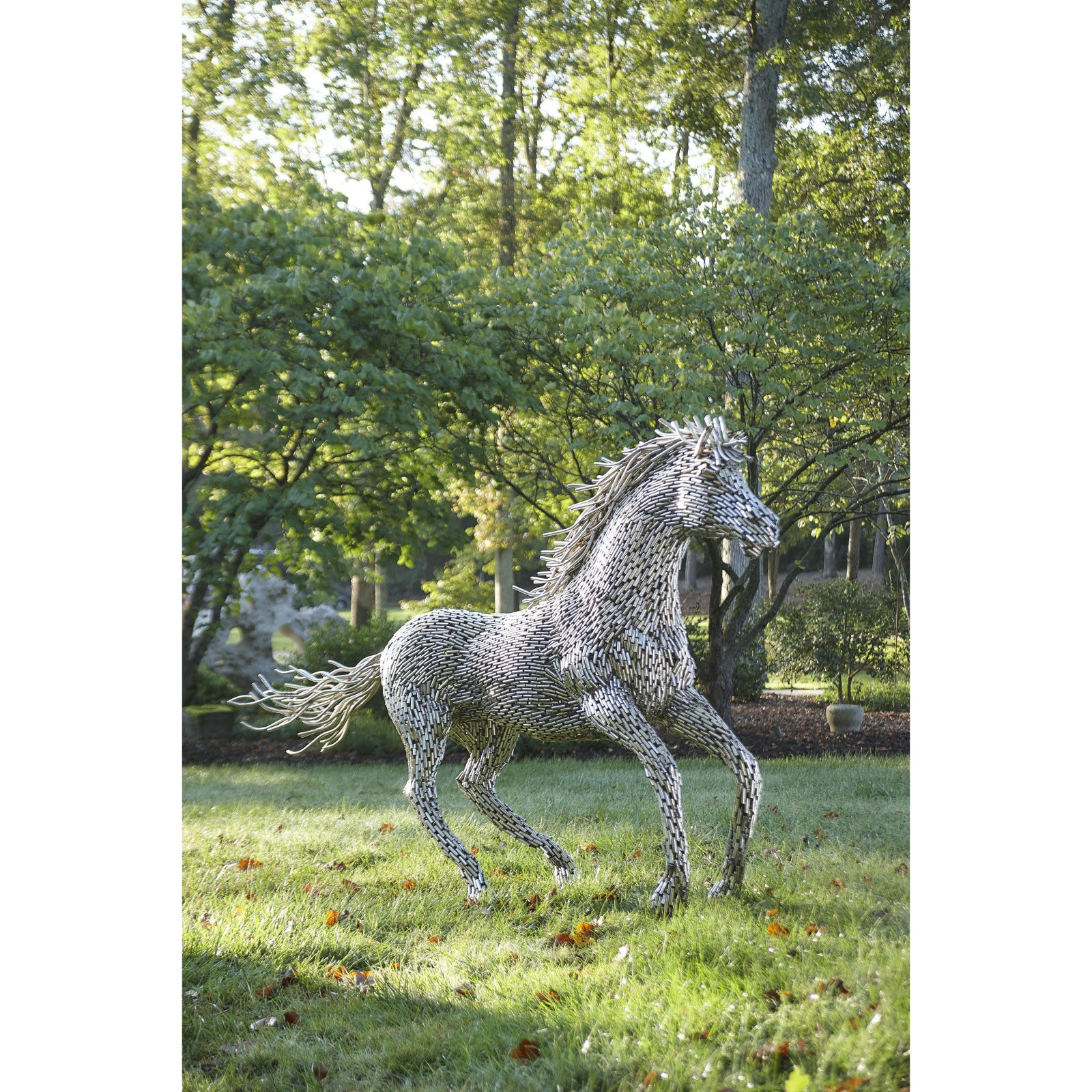 Horse Pipe Galloping Sculpture