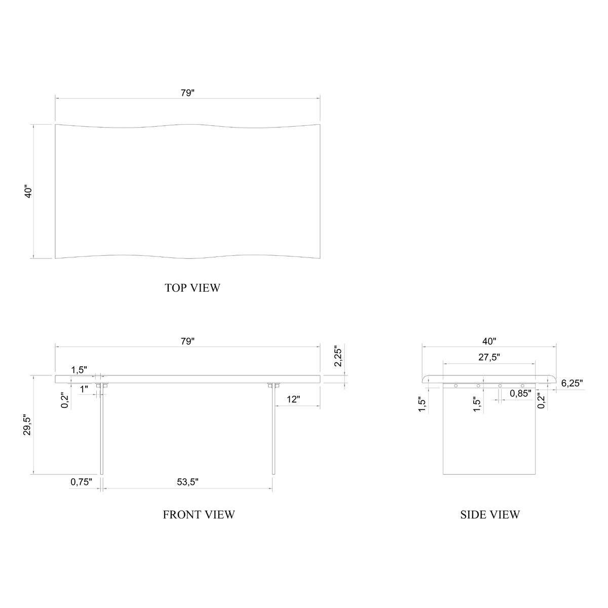 Brooks Dining Table - Glass Base
