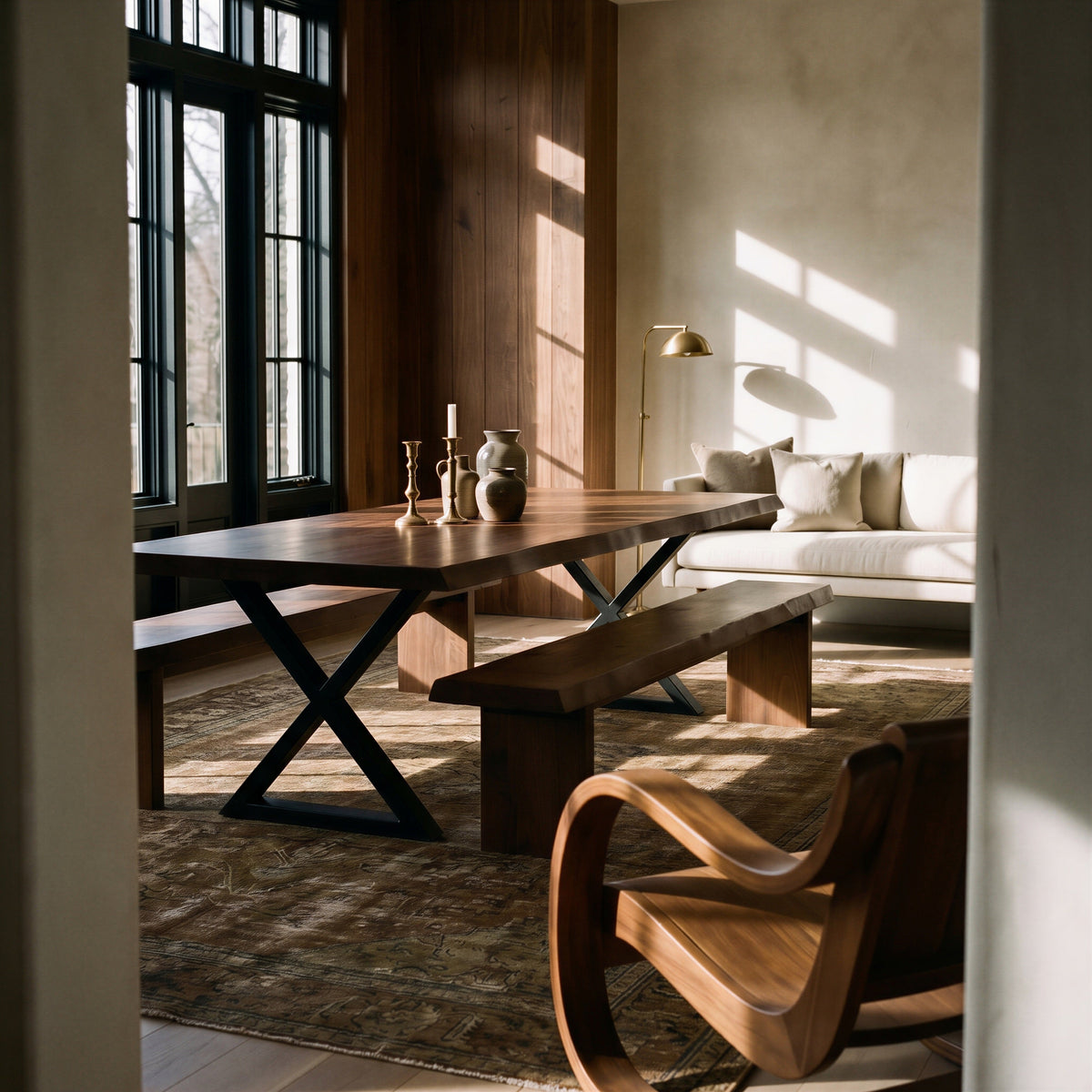 Brooks Dining Table - X Base