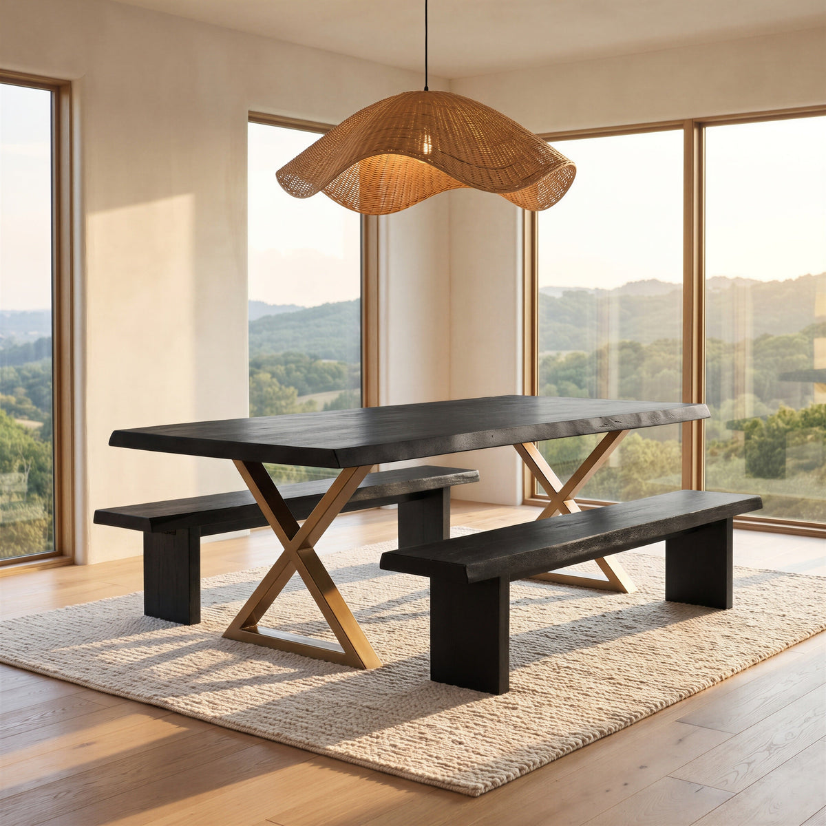 Brooks Dining Table - X Base