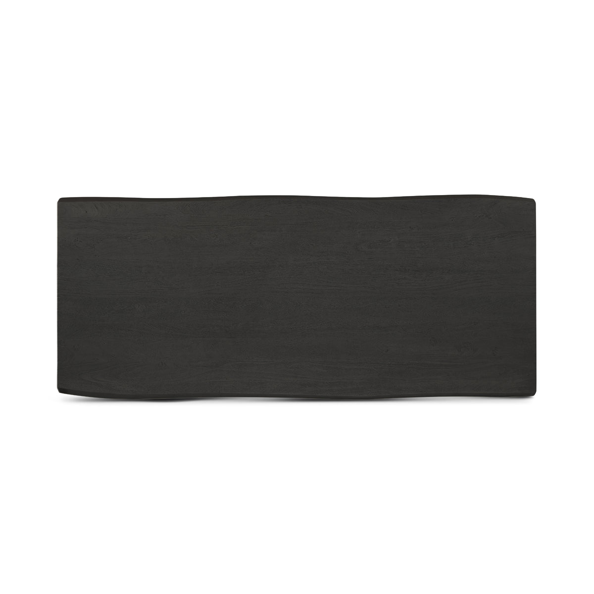 Brooks Dining Table - U Base by Urbia — overhead tabletop view showing the dark surface and gently irregular edges