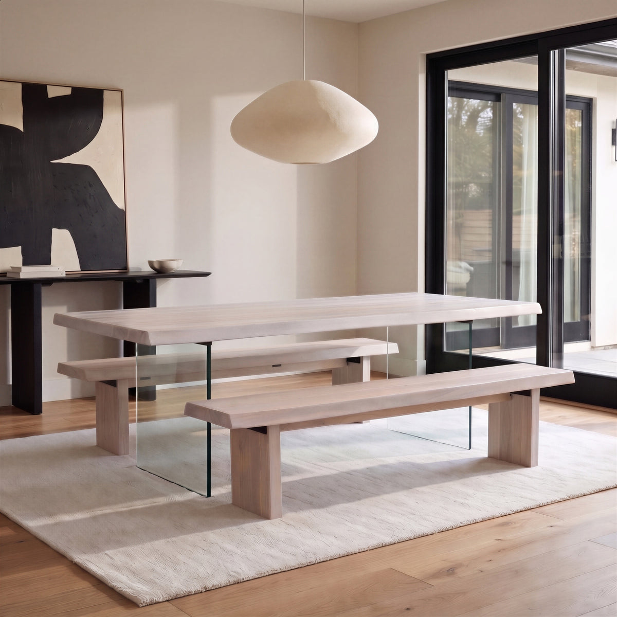 Brooks Dining Table - Glass Base