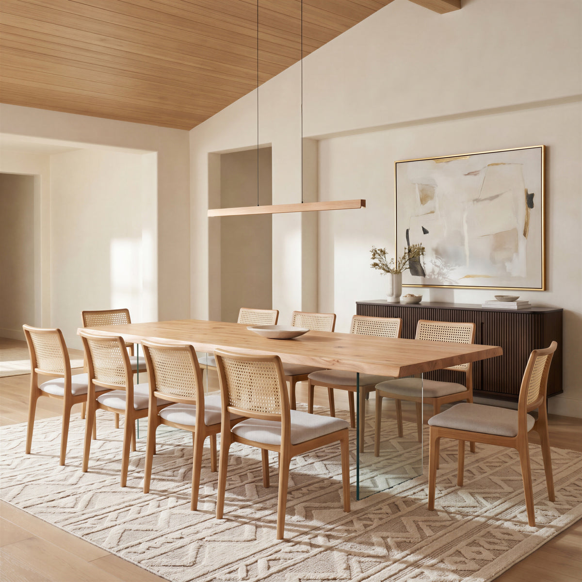 Brooks Dining Table - Glass Base