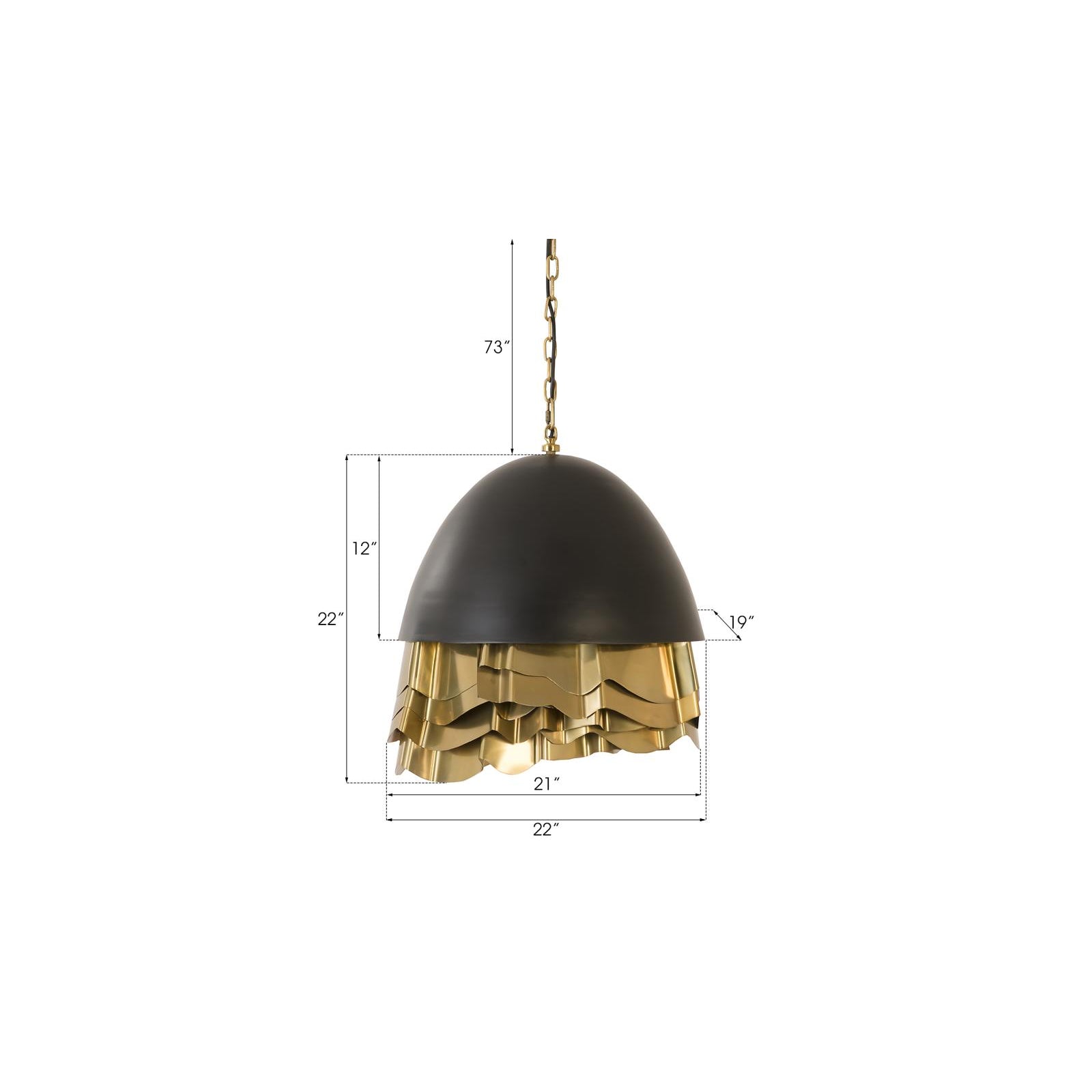 Ruffle Chandelier