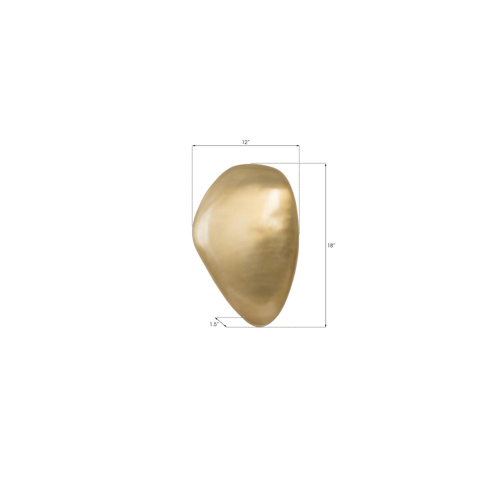 River Stone Wall Tile - Brass Finish