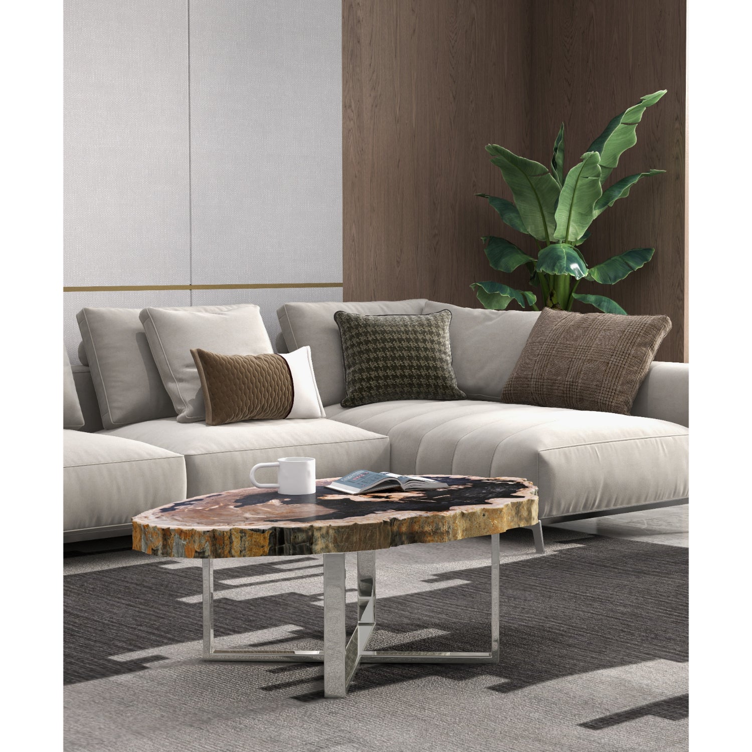 Eliza Natural Dark Coffee Table