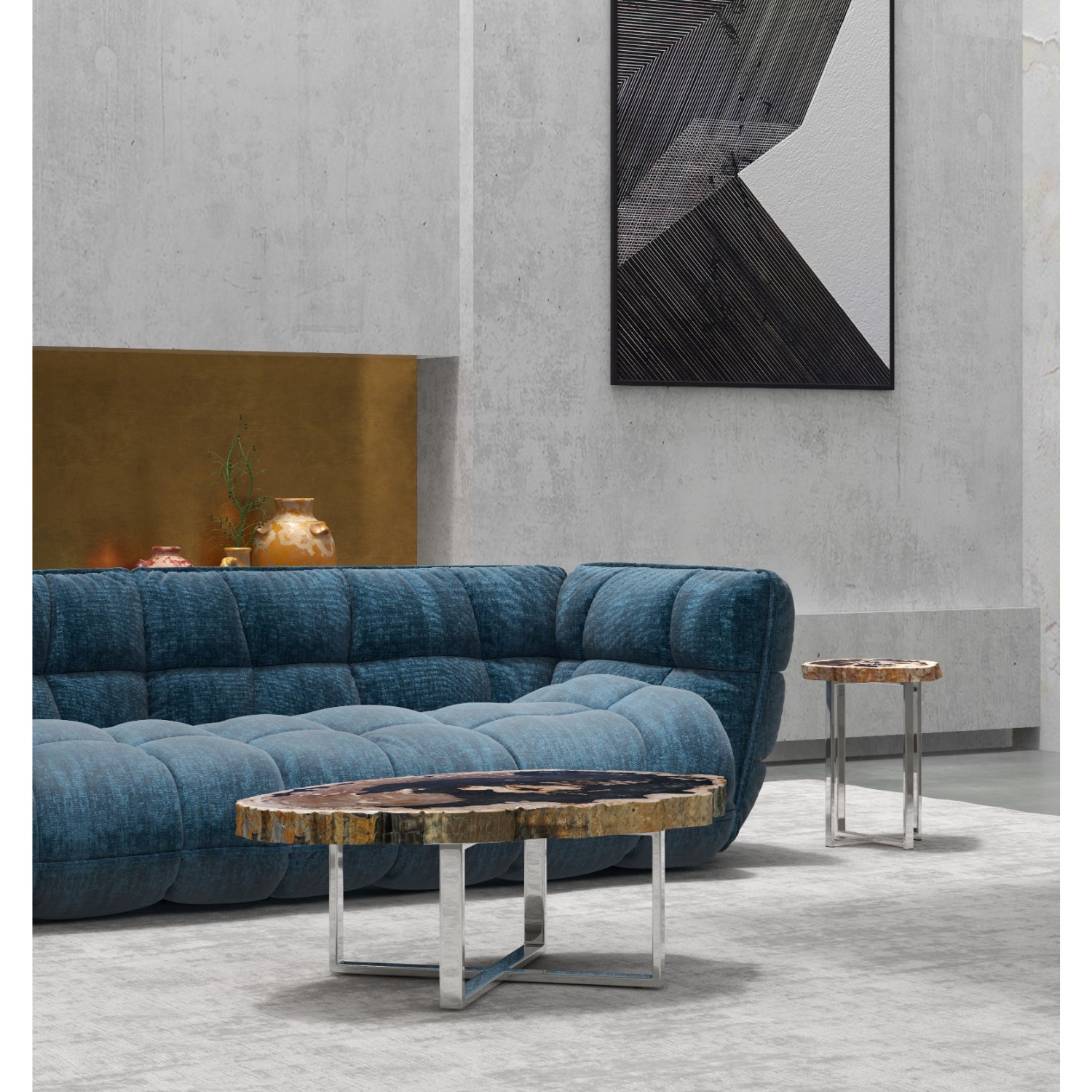 Eliza Natural Dark Coffee Table