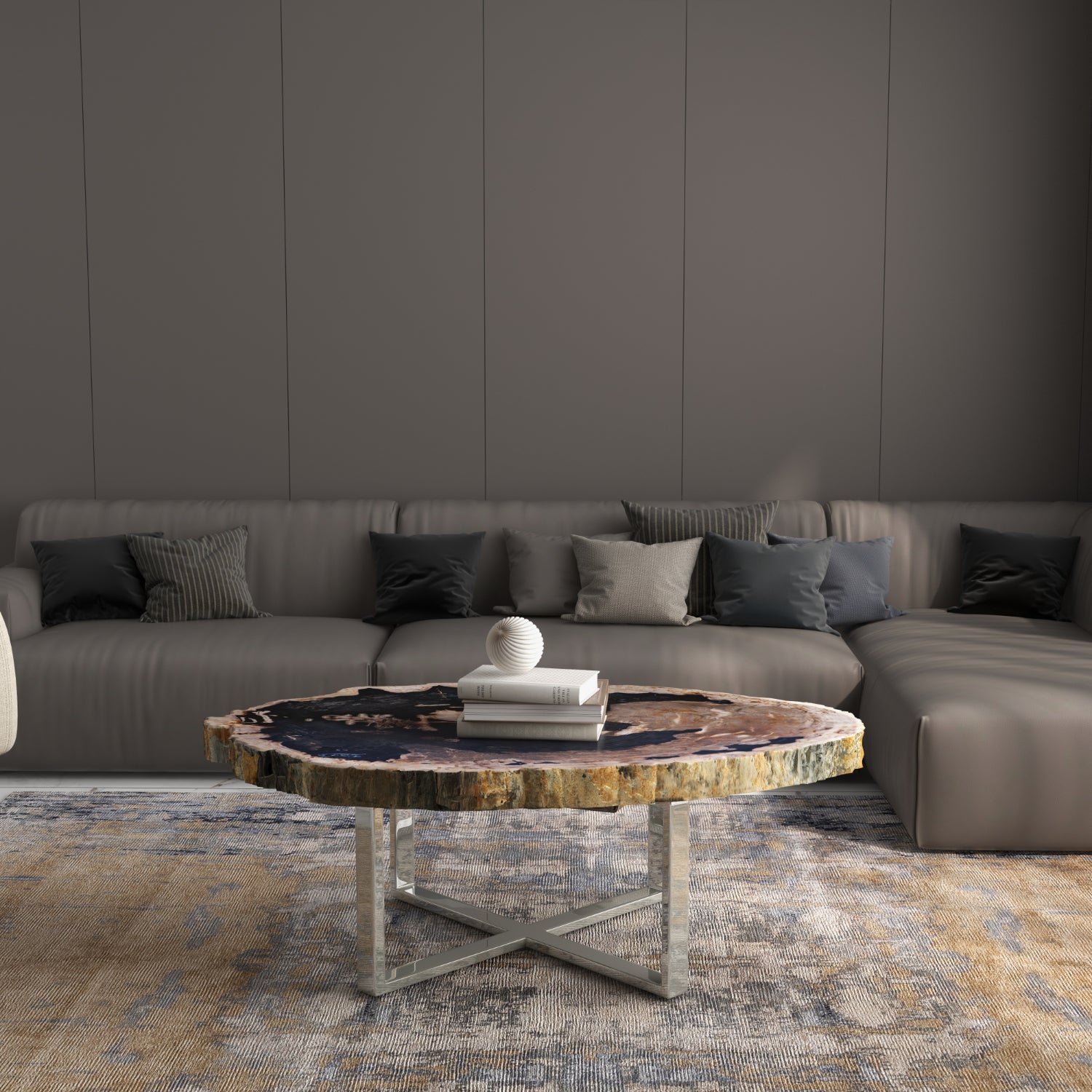 Eliza Natural Dark Coffee Table