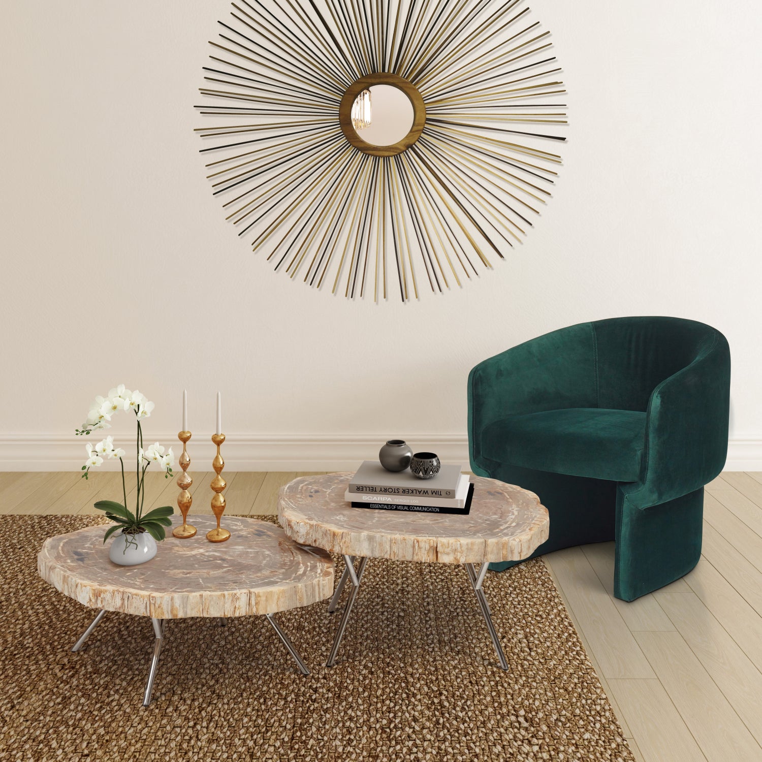 Lastra Natural Light Coffee Table - Set of 2