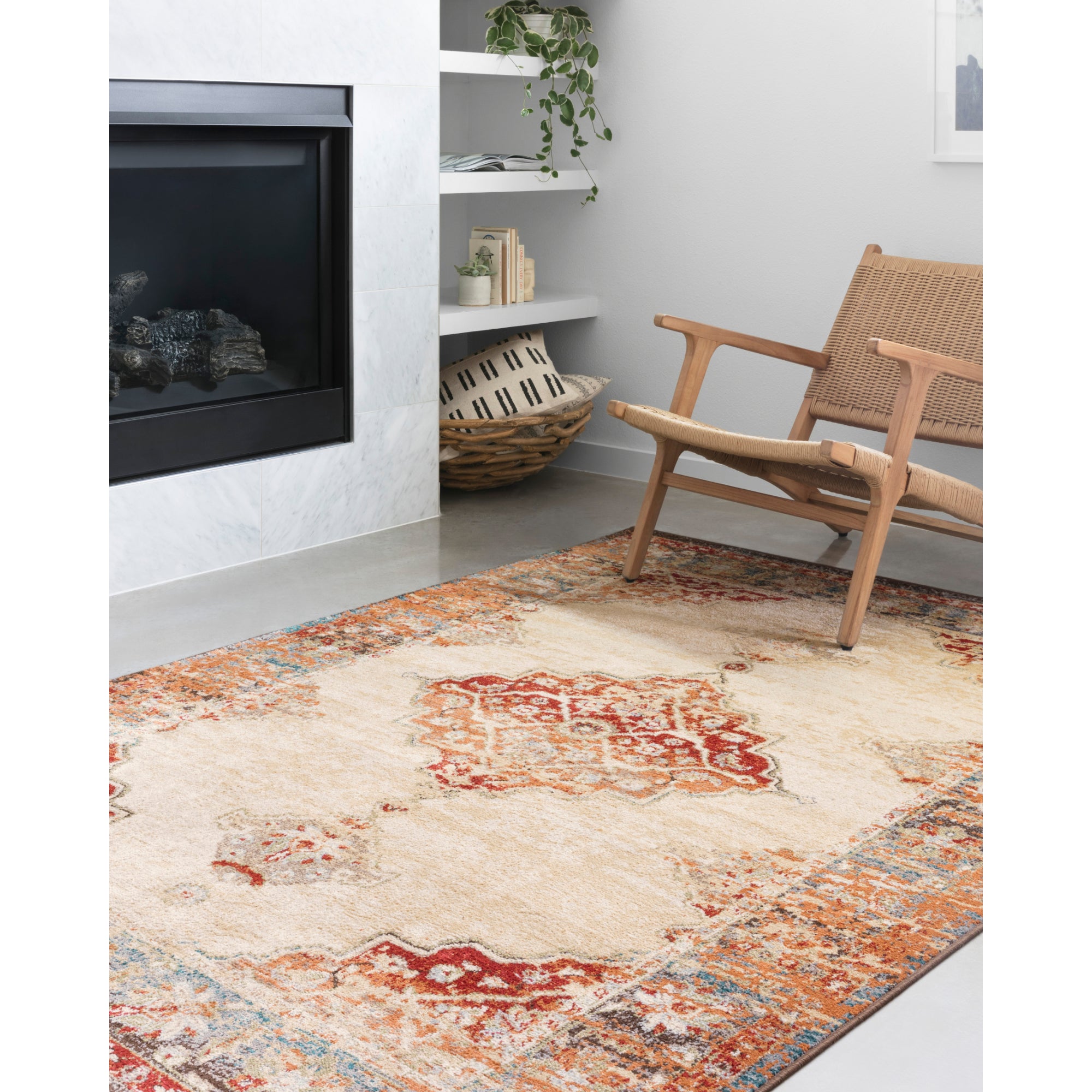 Loloi Isadora Antique Ivory/Sunset Rug