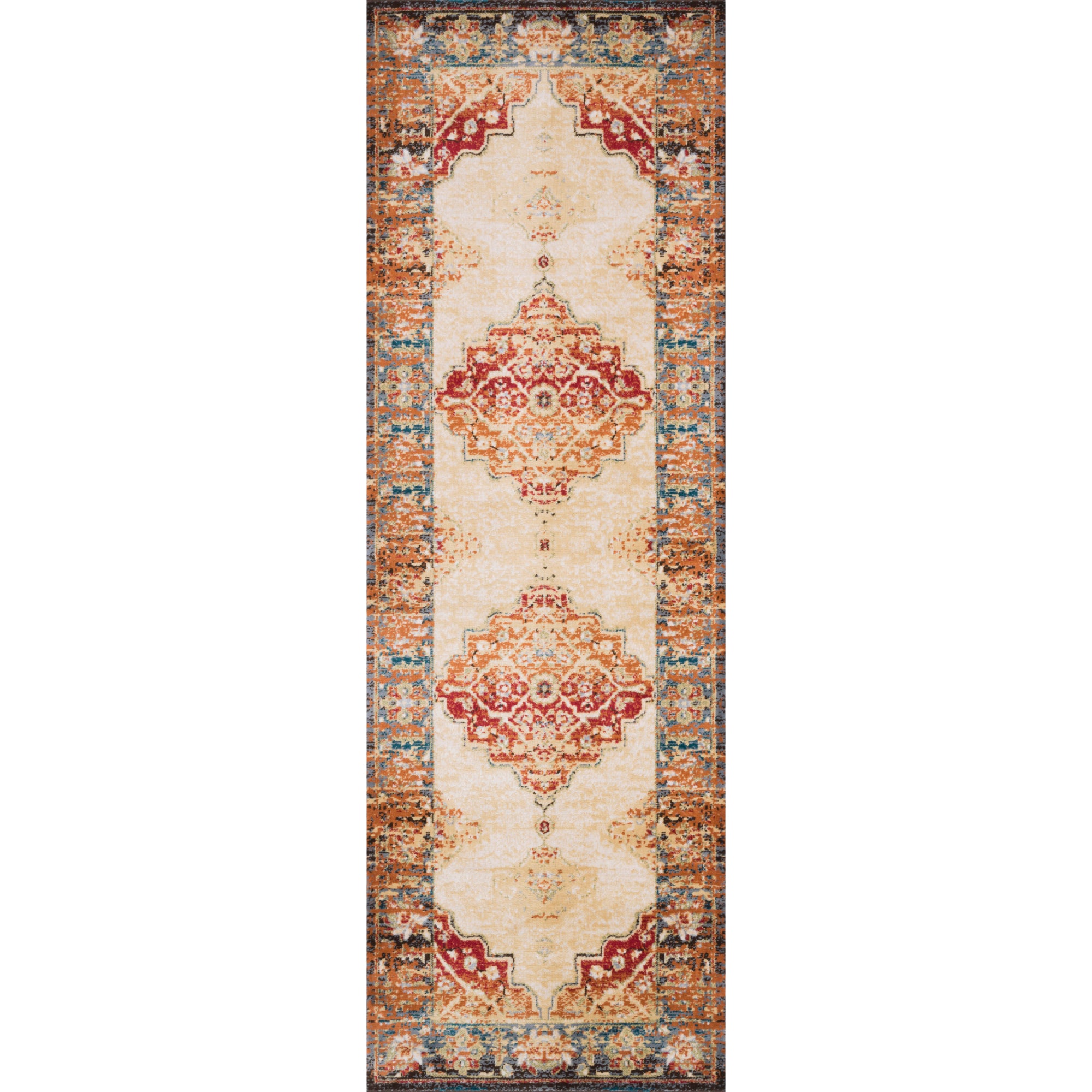 Loloi Isadora Antique Ivory/Sunset Rug