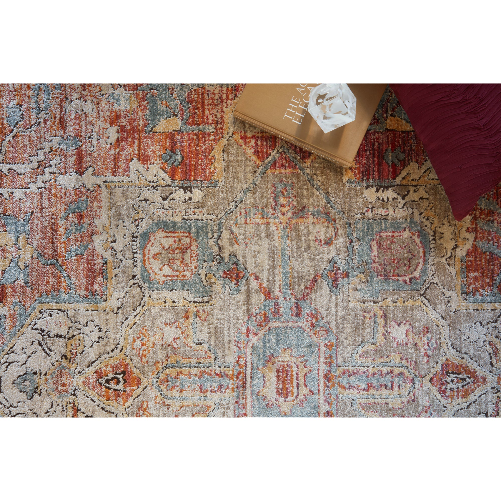 Loloi Javari Berry/Sunrise Rug