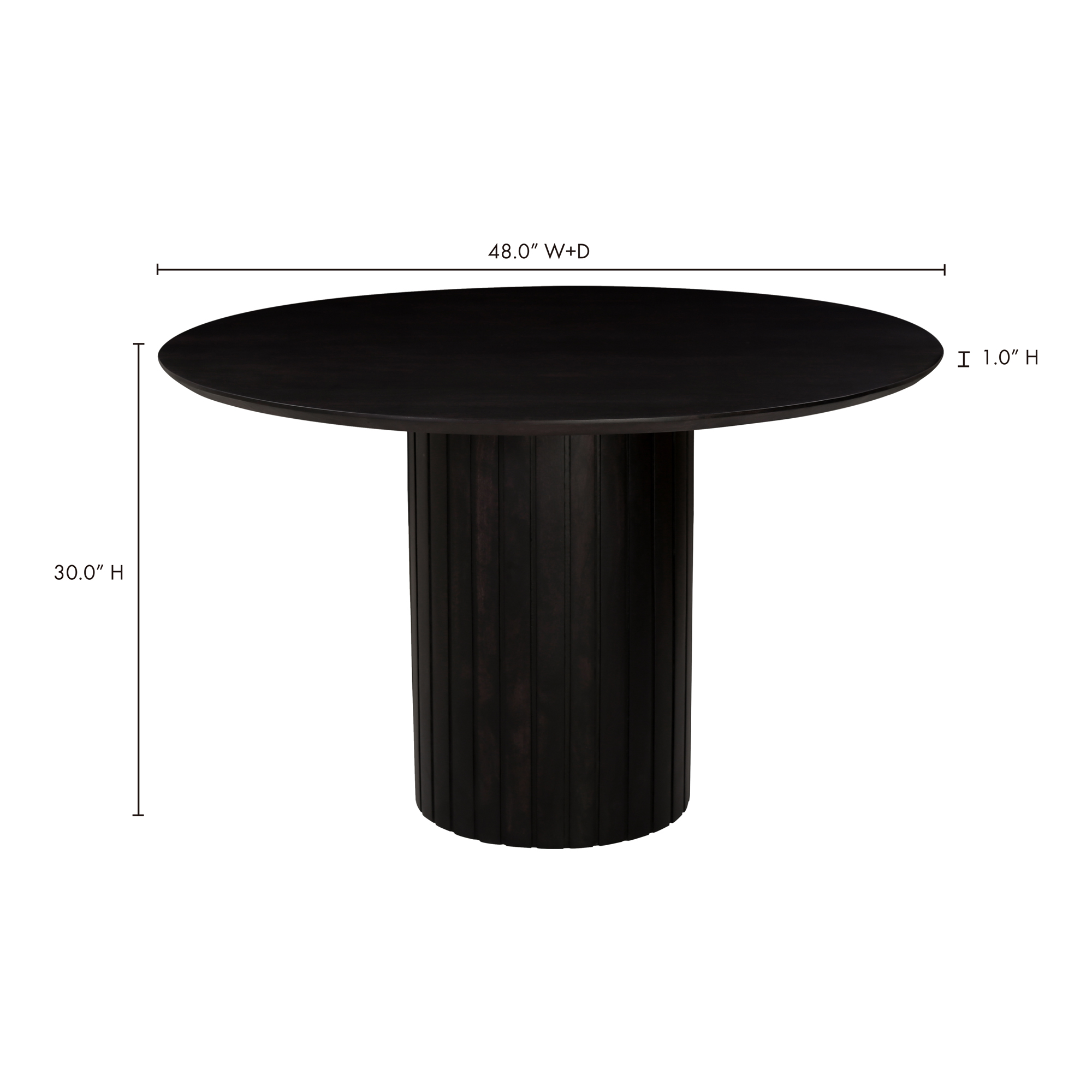 Povera Round Dining Table Dining Table Moe's Four Hands, Mid Century Modern Furniture, Old Bones Furniture Company, Old Bones Co, Modern Mid Century, Designer Furniture, Furniture Sale, Warehouse Furniture Sale, Povera Round Dining Table Sale, https://www.oldbonesco.com/