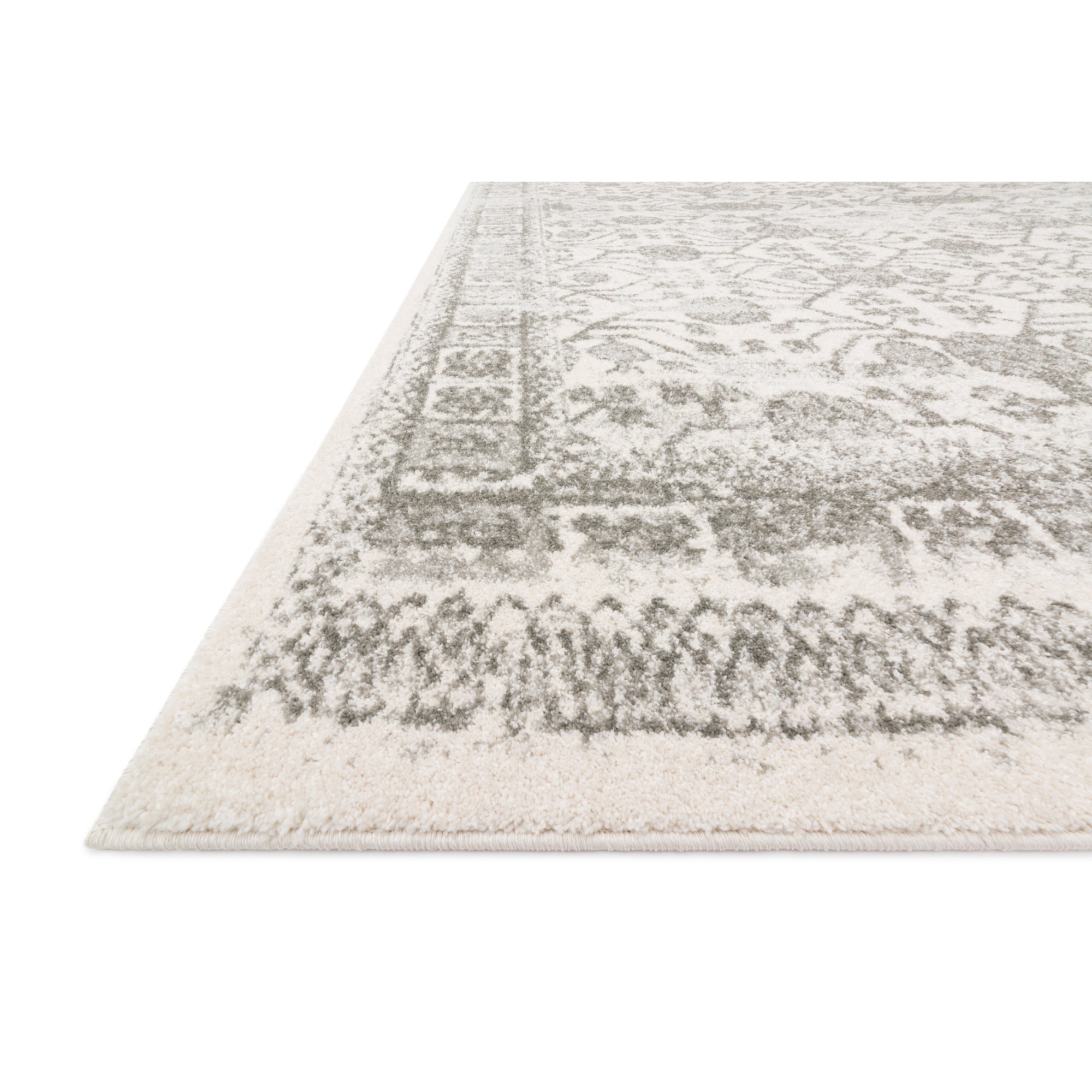 Loloi Joaquin Ivory/Grey 18" x 18" Sample Rug