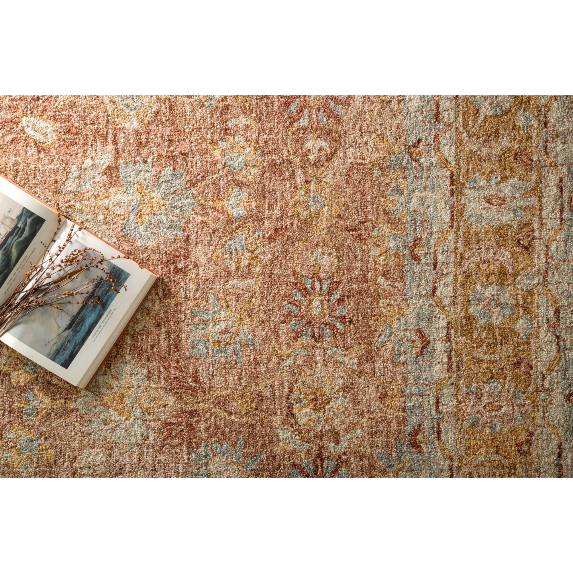 Loloi Julian Terracotta/Gold Rug