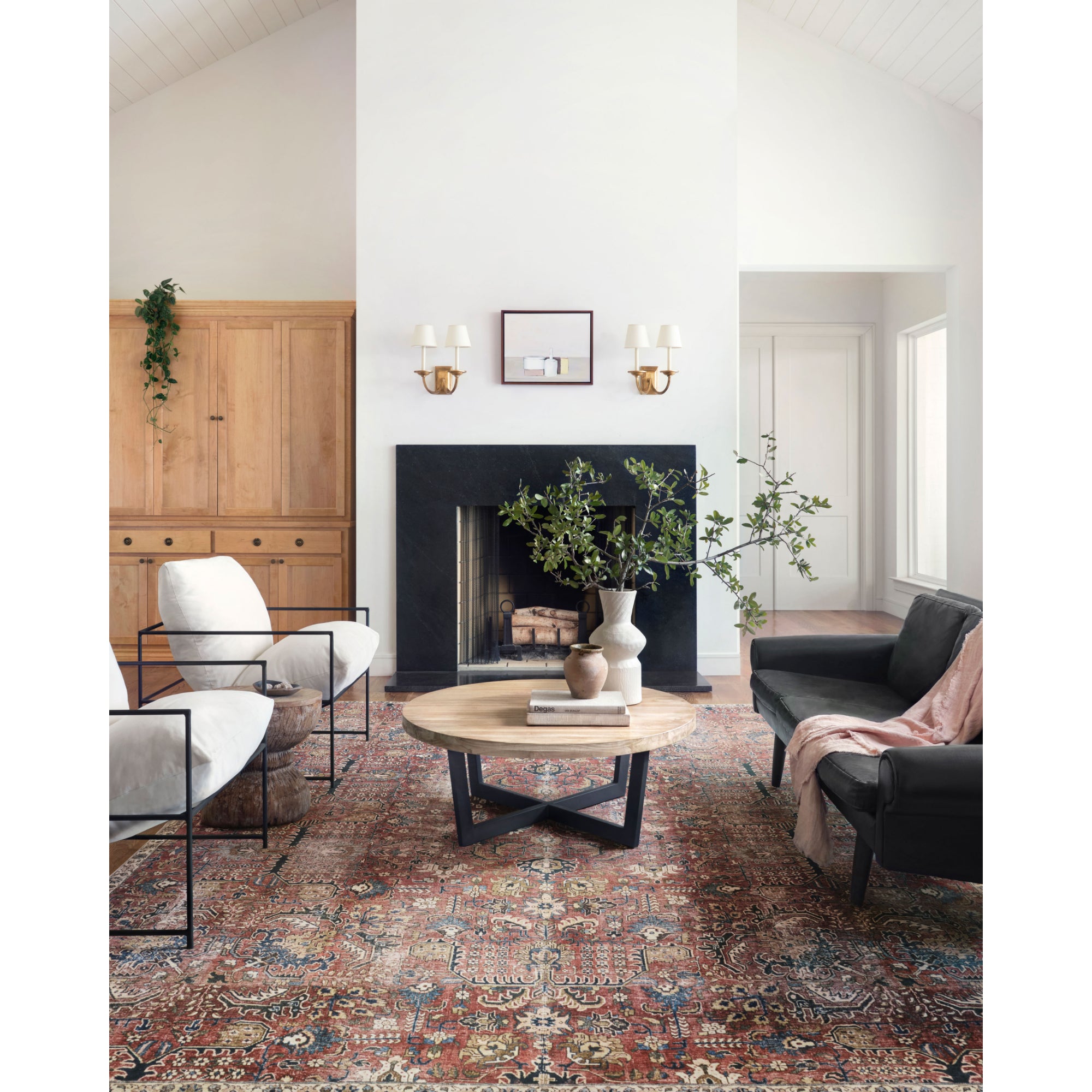 Chris Loves Julia x Loloi Jules Merlot/Multi Rug