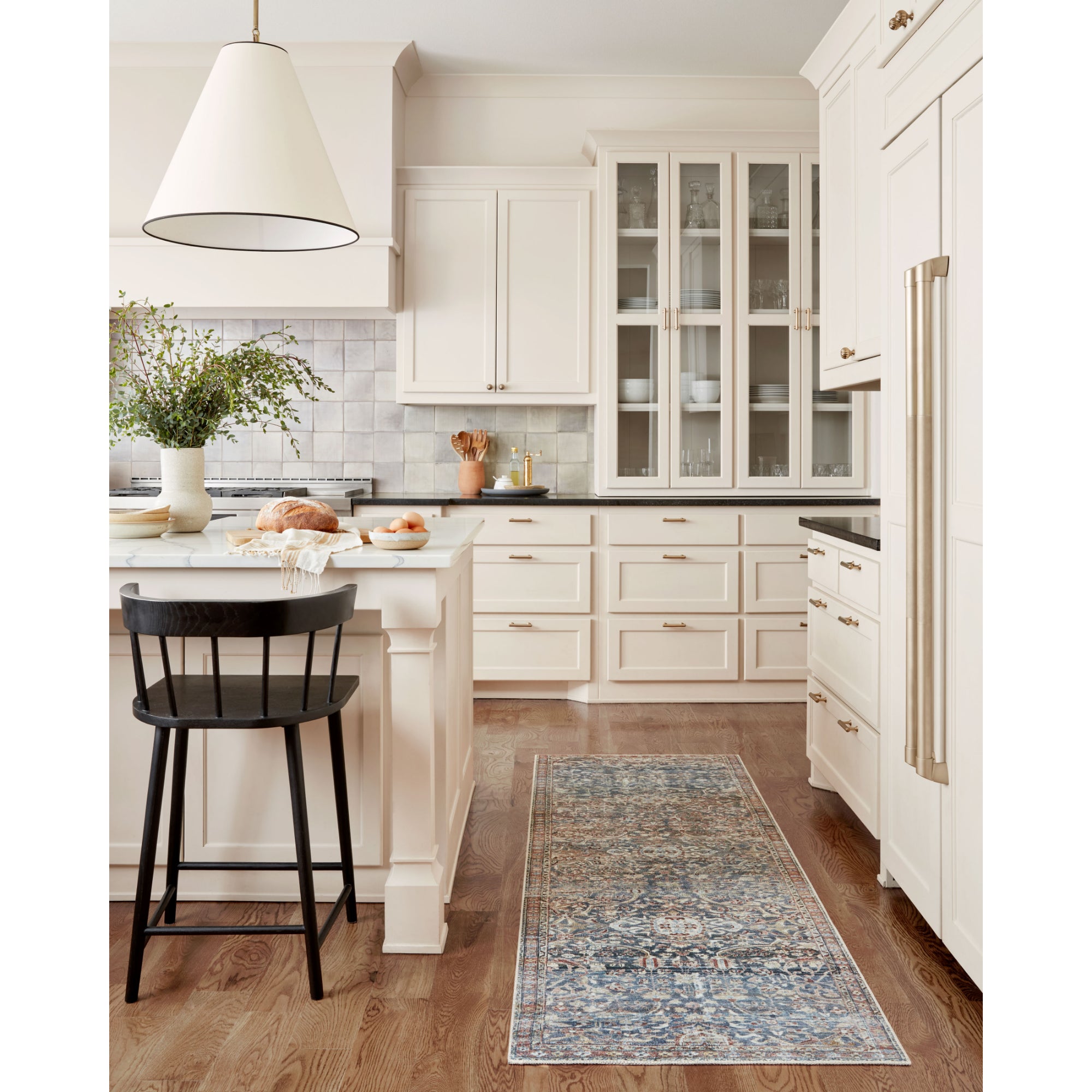 Chris Loves Julia x Loloi Jules Denim/Spice Rug