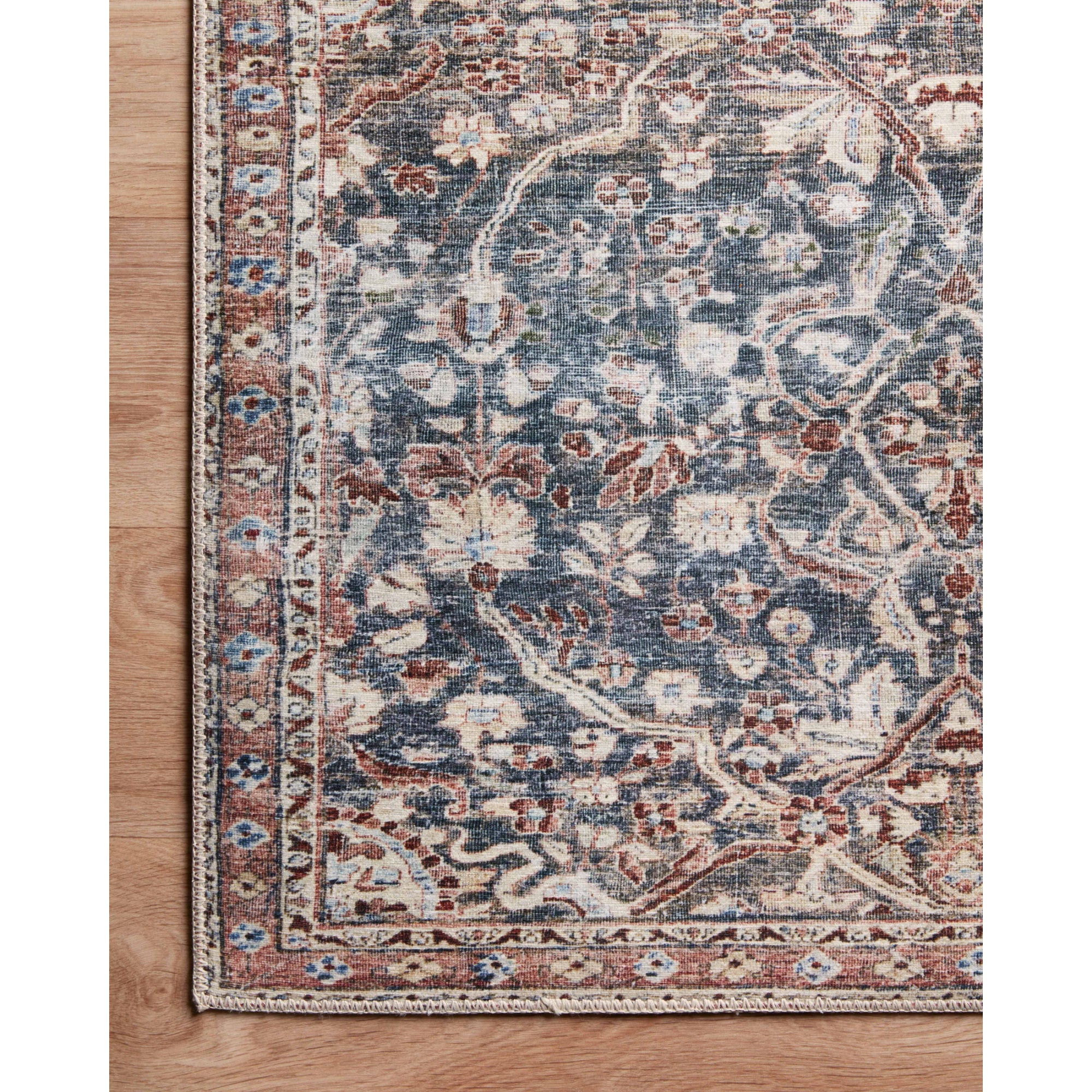 Chris Loves Julia x Loloi Jules Denim/Spice Rug