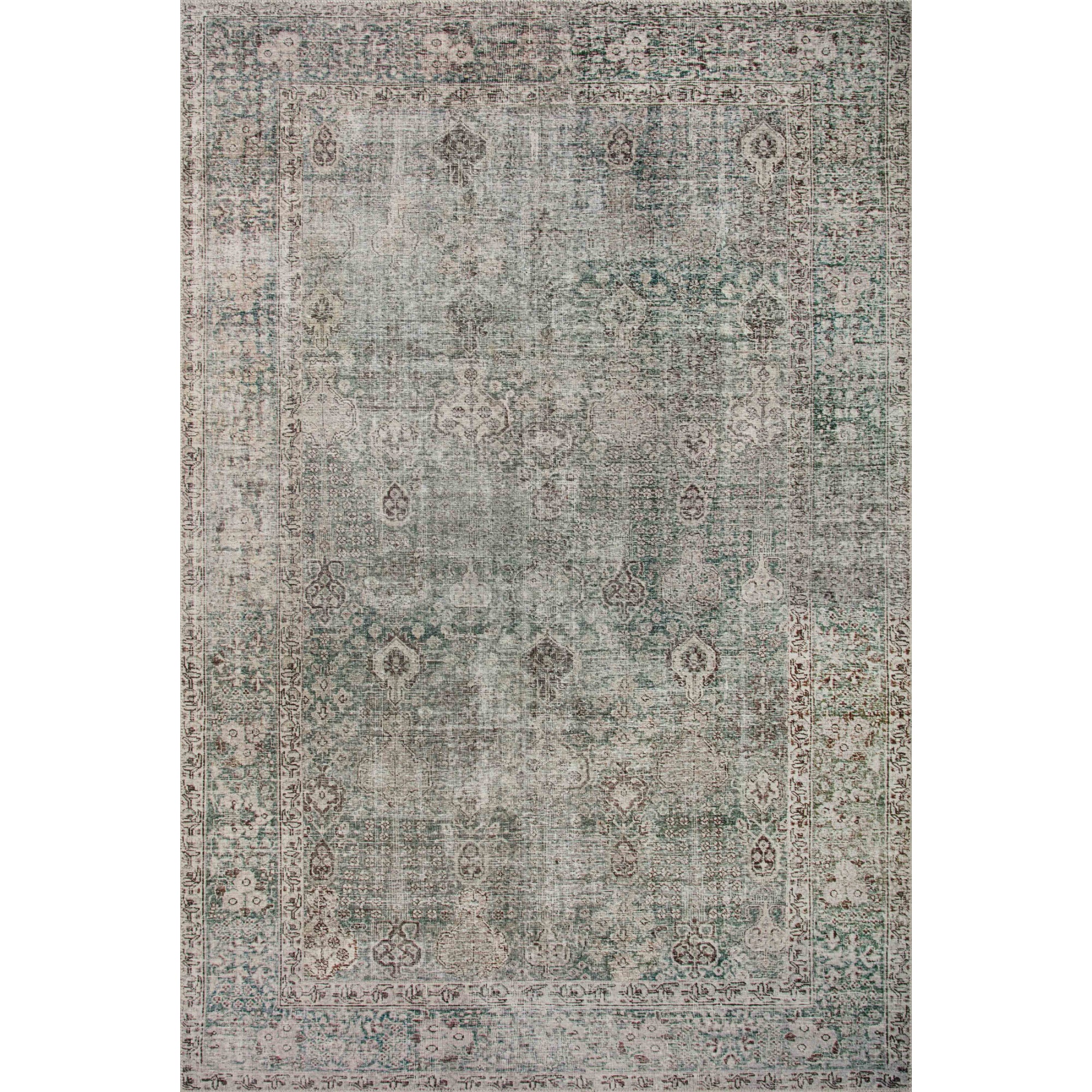 Chris Loves Julia x Loloi Jules Emerald/Antique Ivory Rug