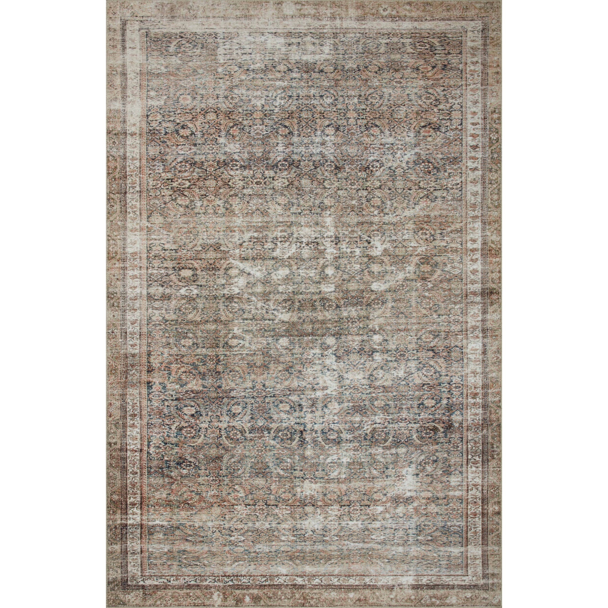 Chris Loves Julia x Loloi Jules Ink/Terracotta Rug
