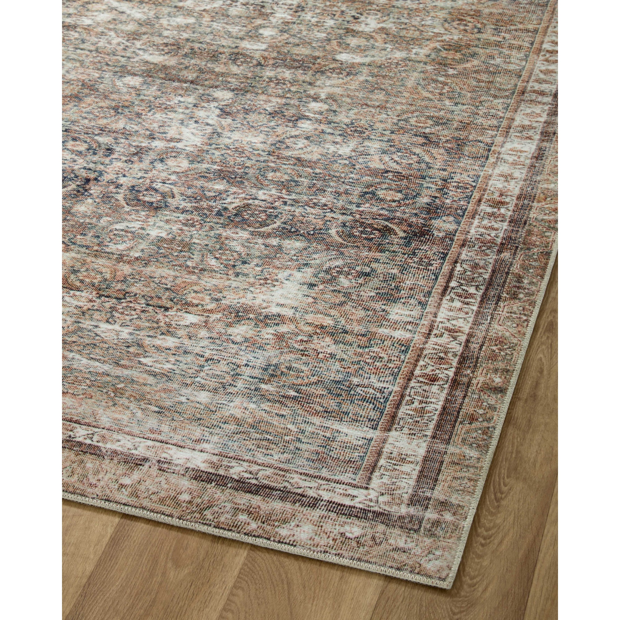 Chris Loves Julia x Loloi Jules Ink/Terracotta Rug