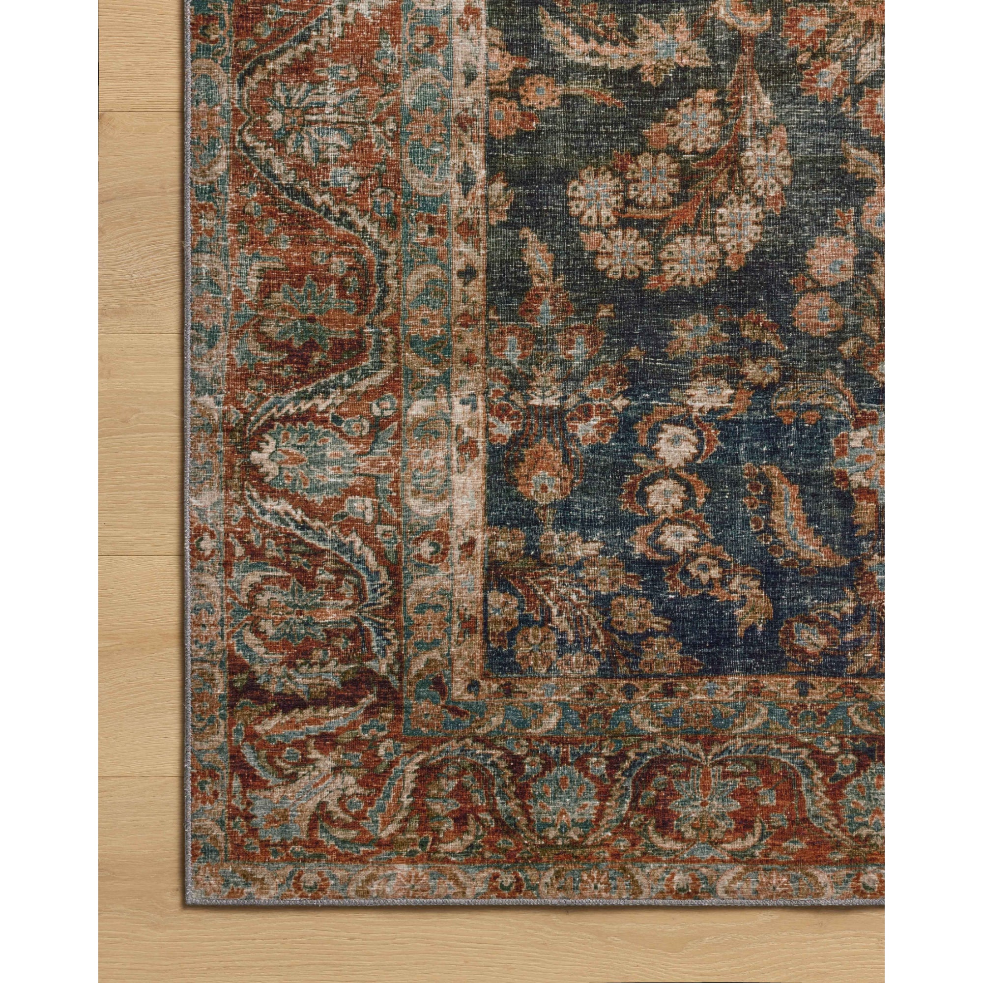 Chris Loves Julia x Loloi Jules Ocean/Spice Rug
