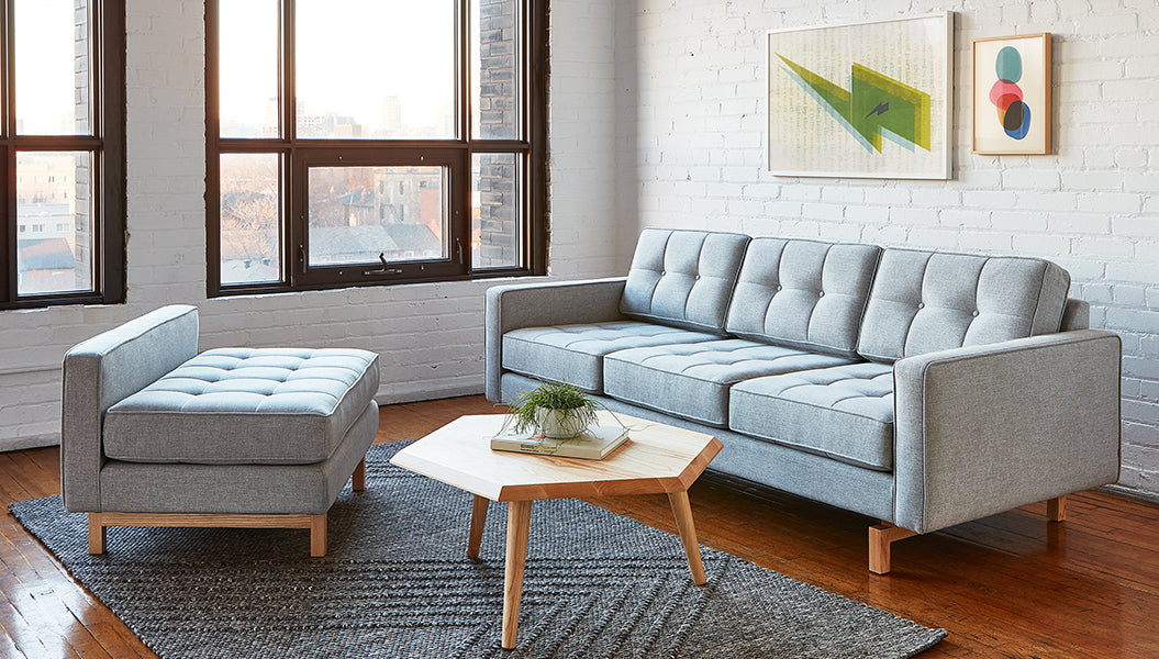 Jane 2 Lounge Sofa Gus* Four Hands, Mid Century Modern Furniture, Old Bones Furniture Company, Old Bones Co, Modern Mid Century, Designer Furniture, https://www.oldbonesco.com/