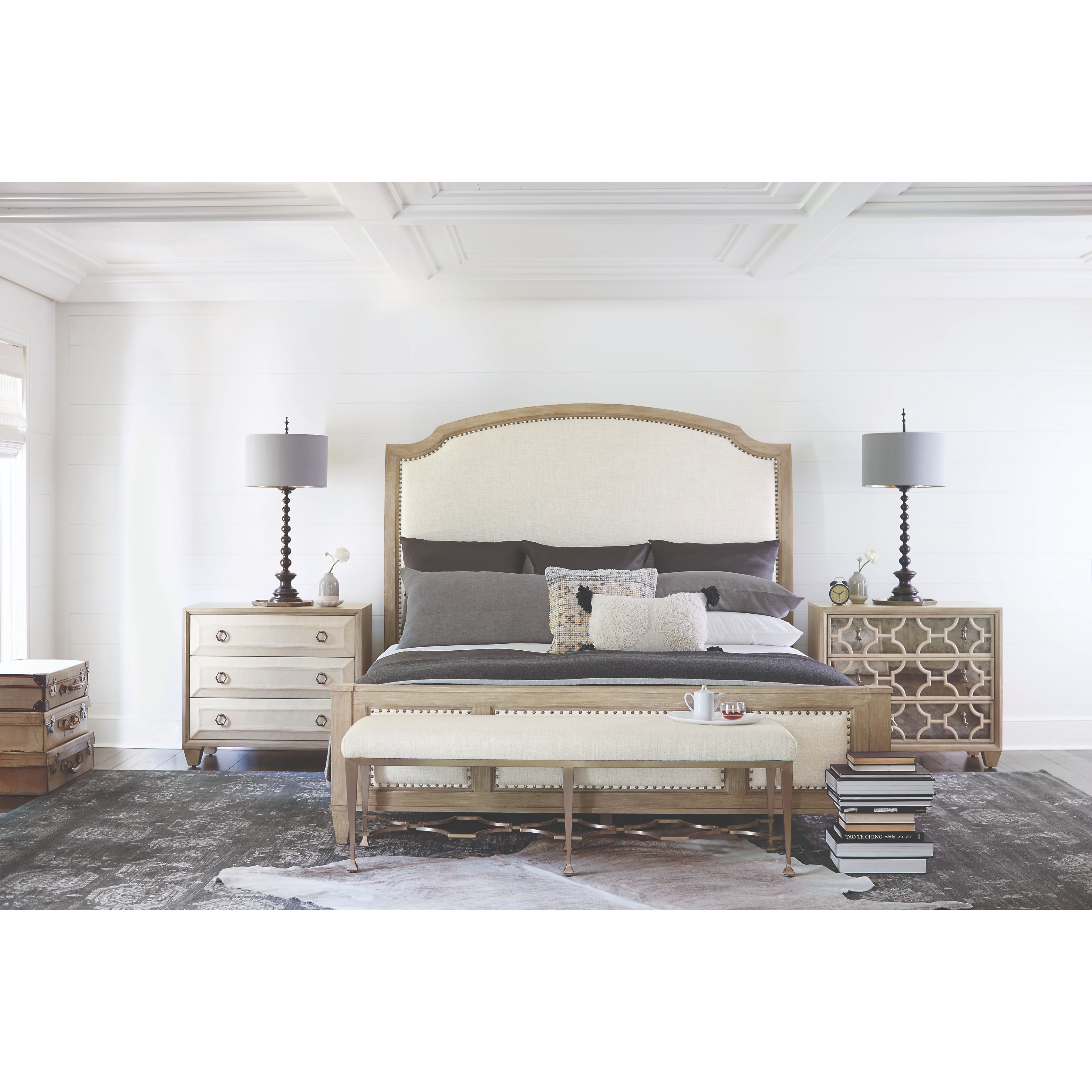Santa Barbara Upholstered Panel Bed by Bernhardt