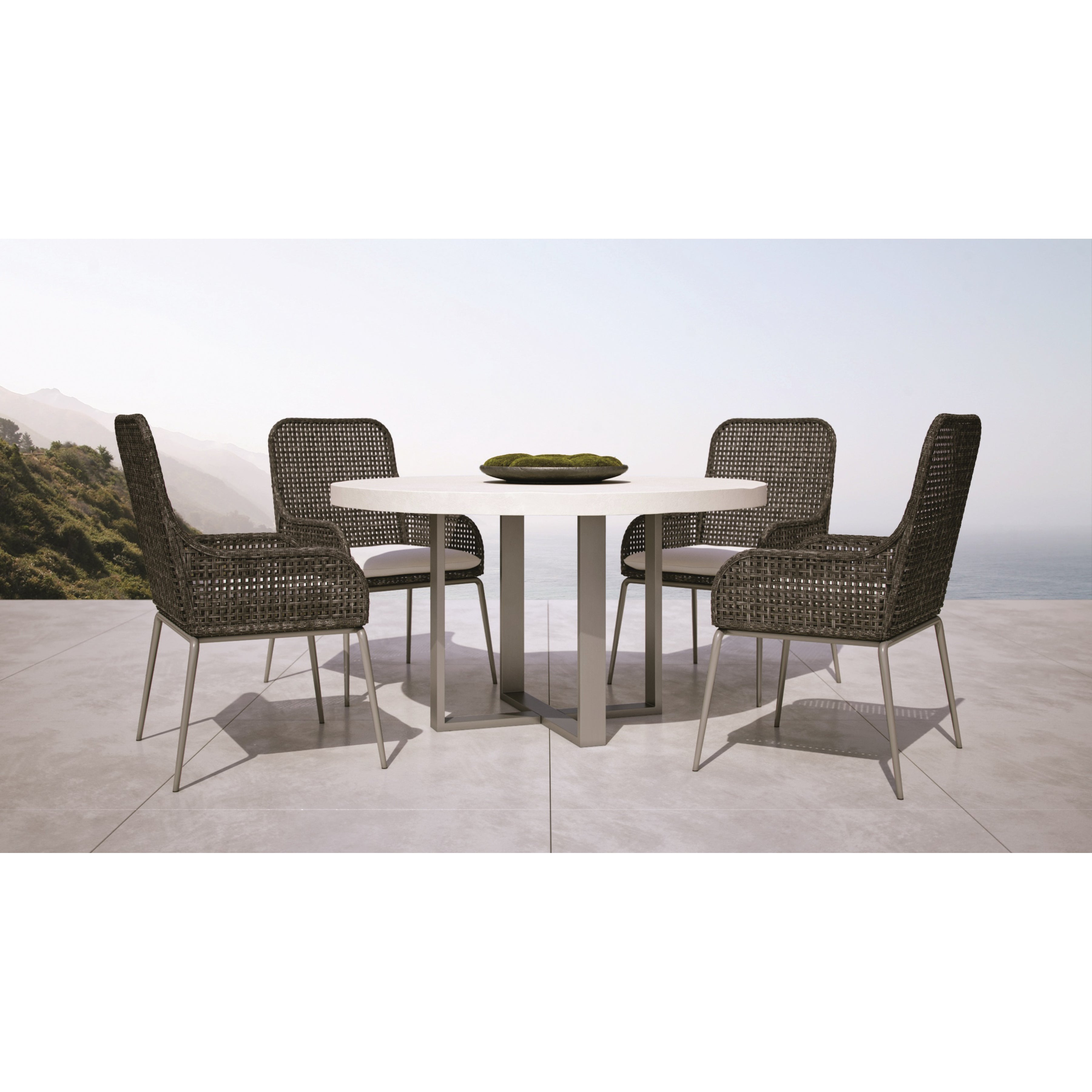Del Mar Round Outdoor Dining Table by Bernhardt