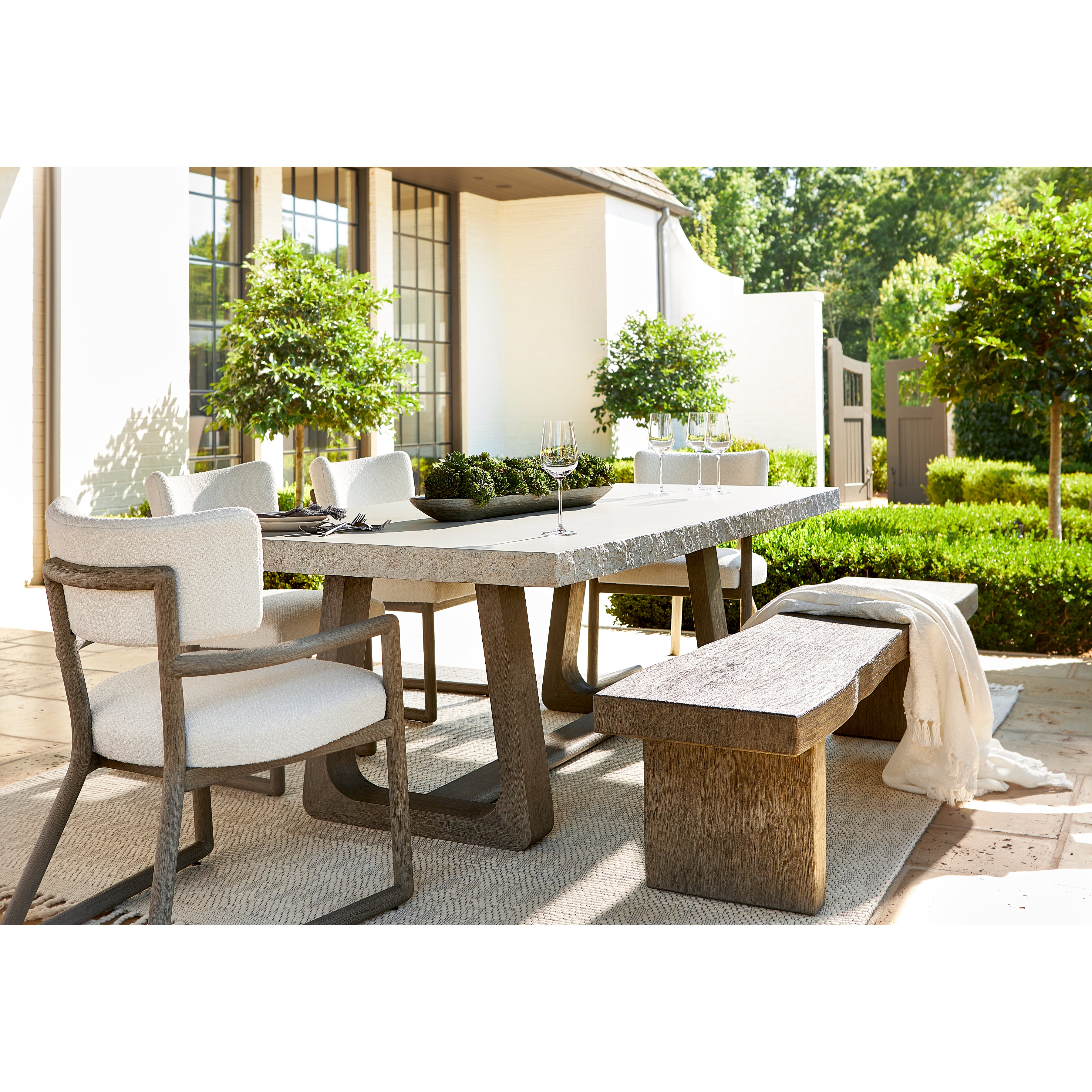 Trouville Outdoor Dining Table by Bernhardt
