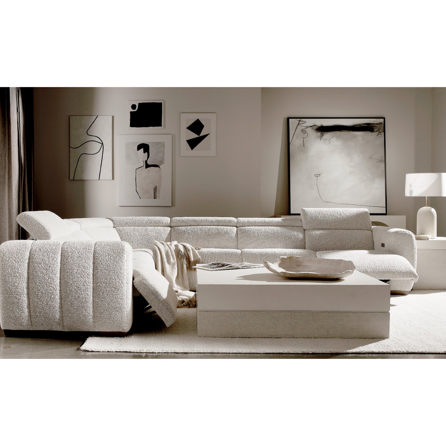 Aldo Fabric Power Motion Sectional by Bernhardt