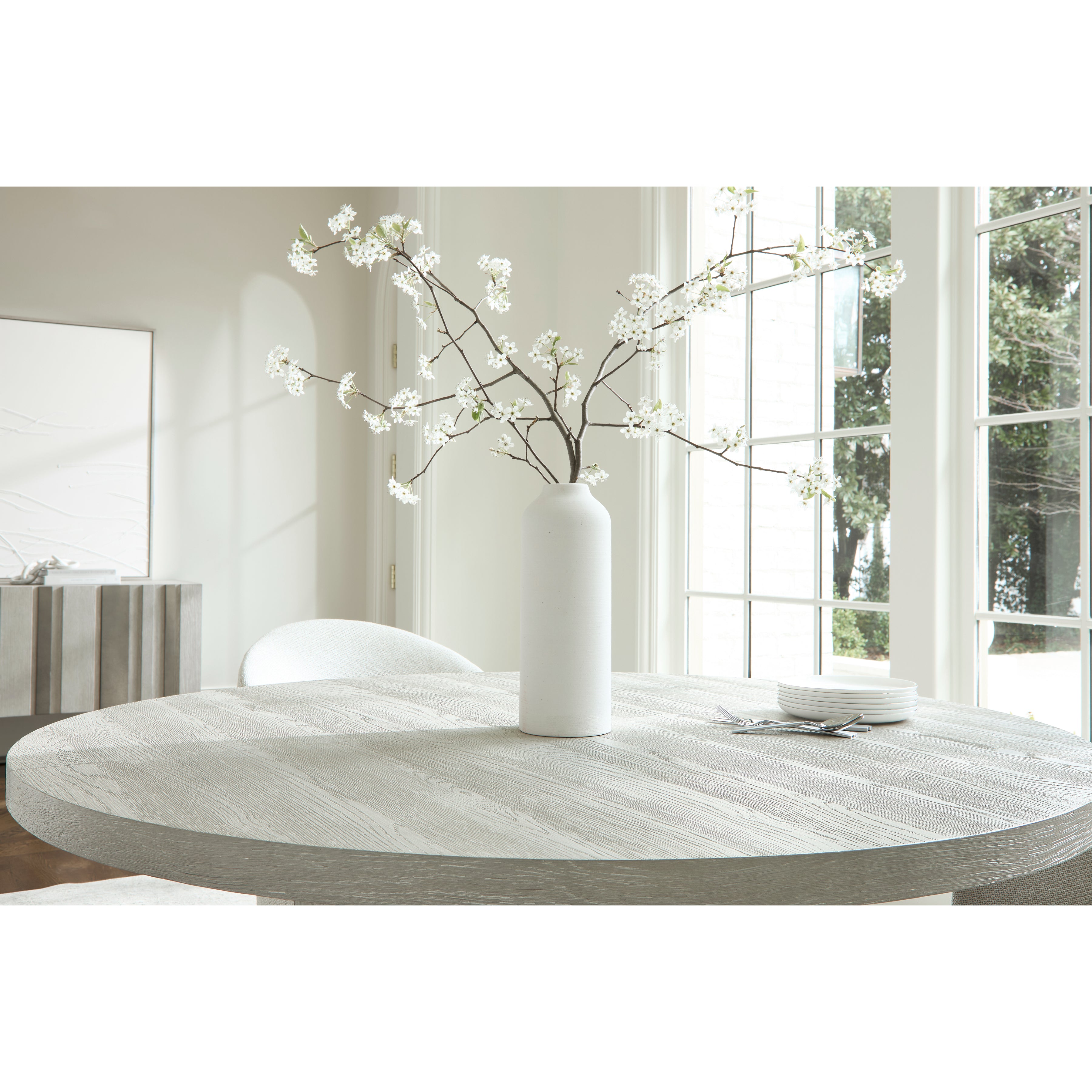 Tempo Round Dining Table by Bernhardt