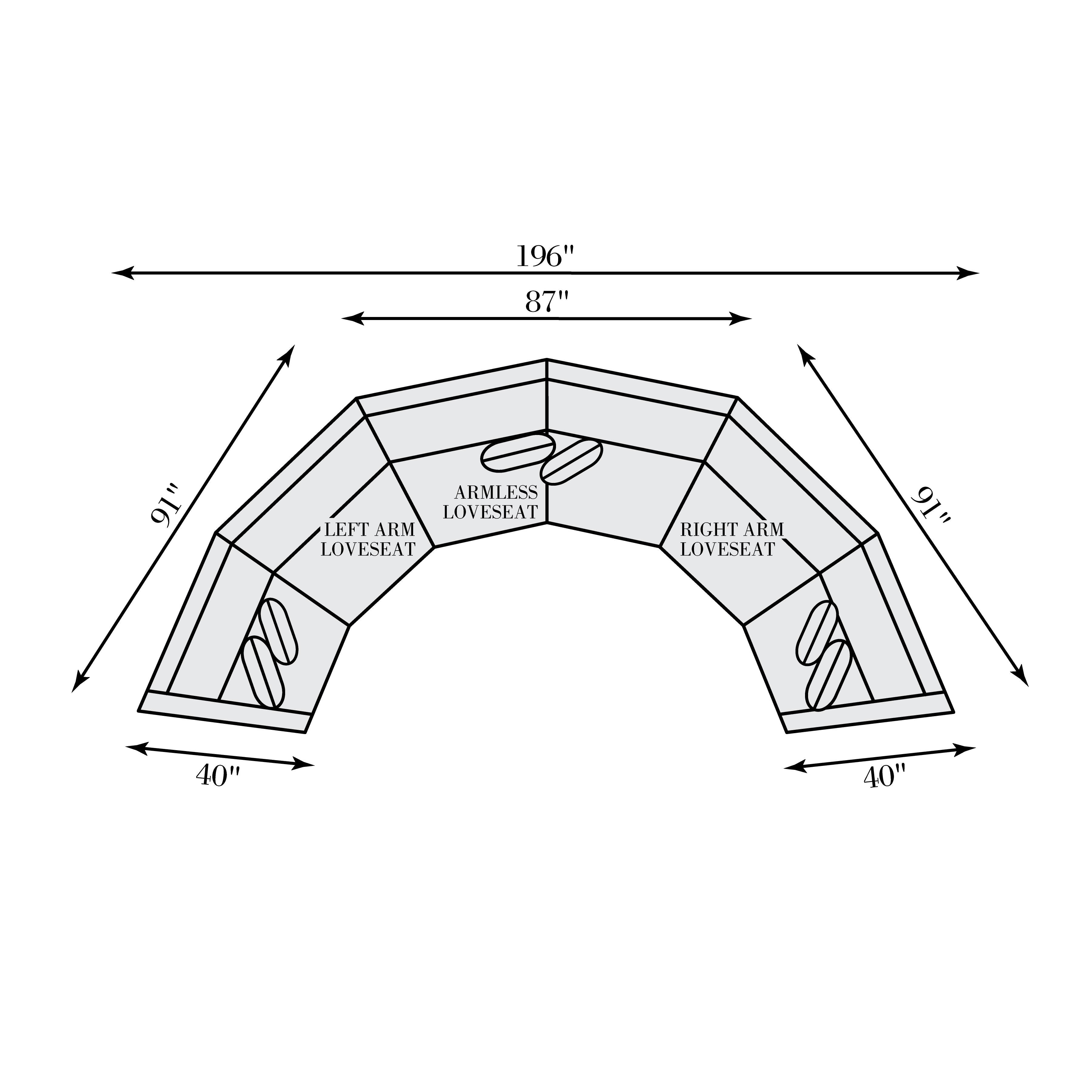 Soleil 3-Piece Fabric Sectional by Bernhardt