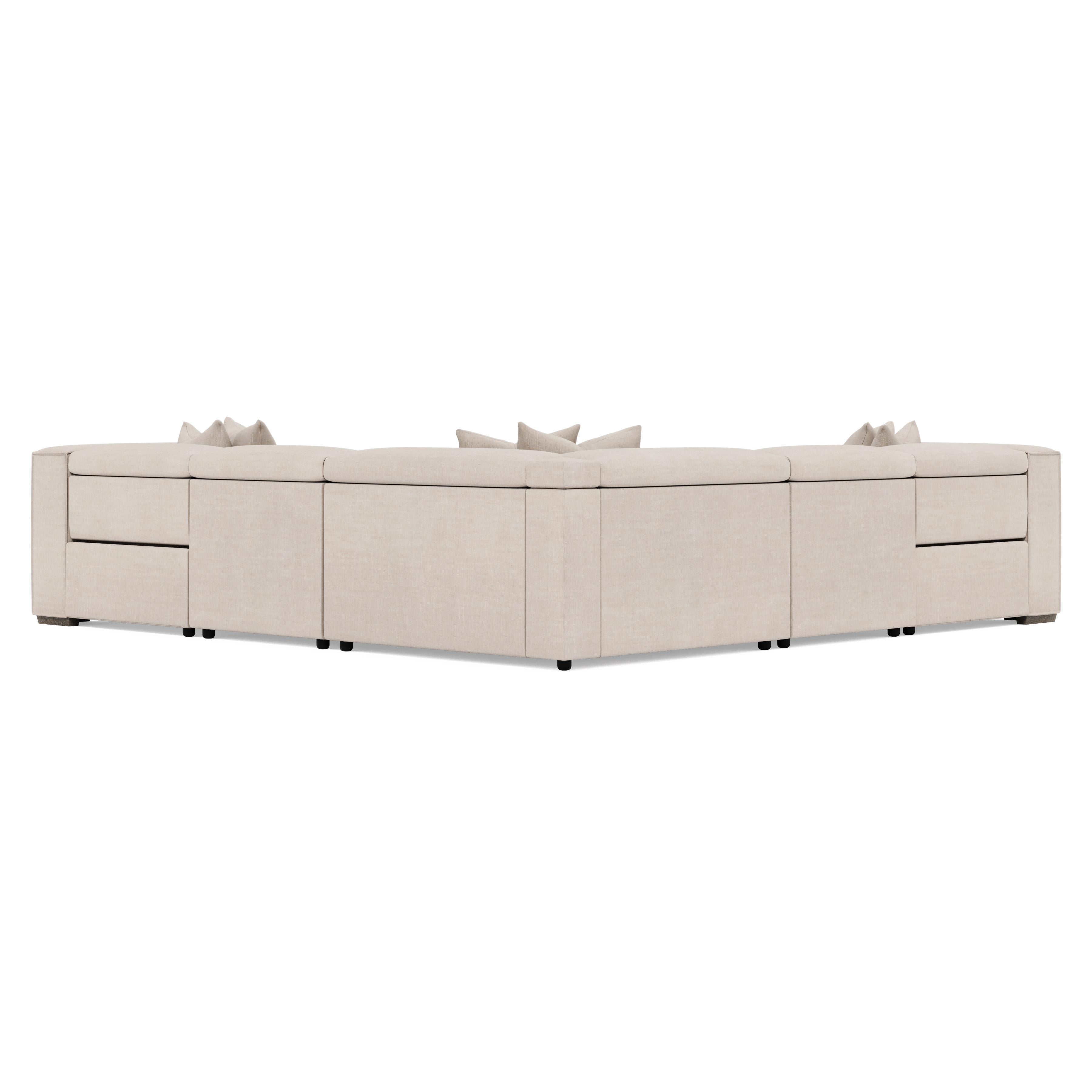 Bliss 5 Piece Fabric Power Motion Sectional by Bernhardt