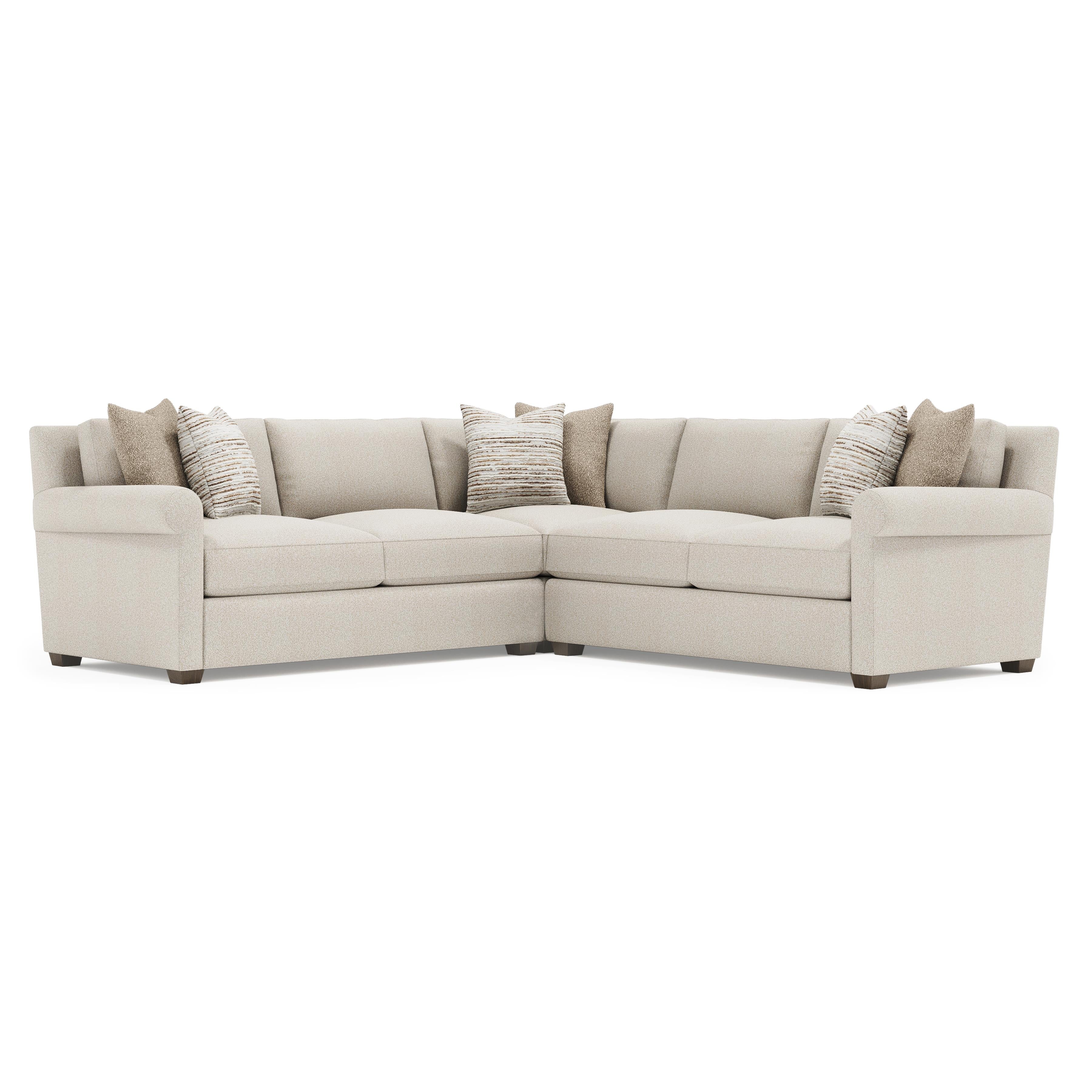 Barnes 3 Piece Fabric Sectional by Bernhardt