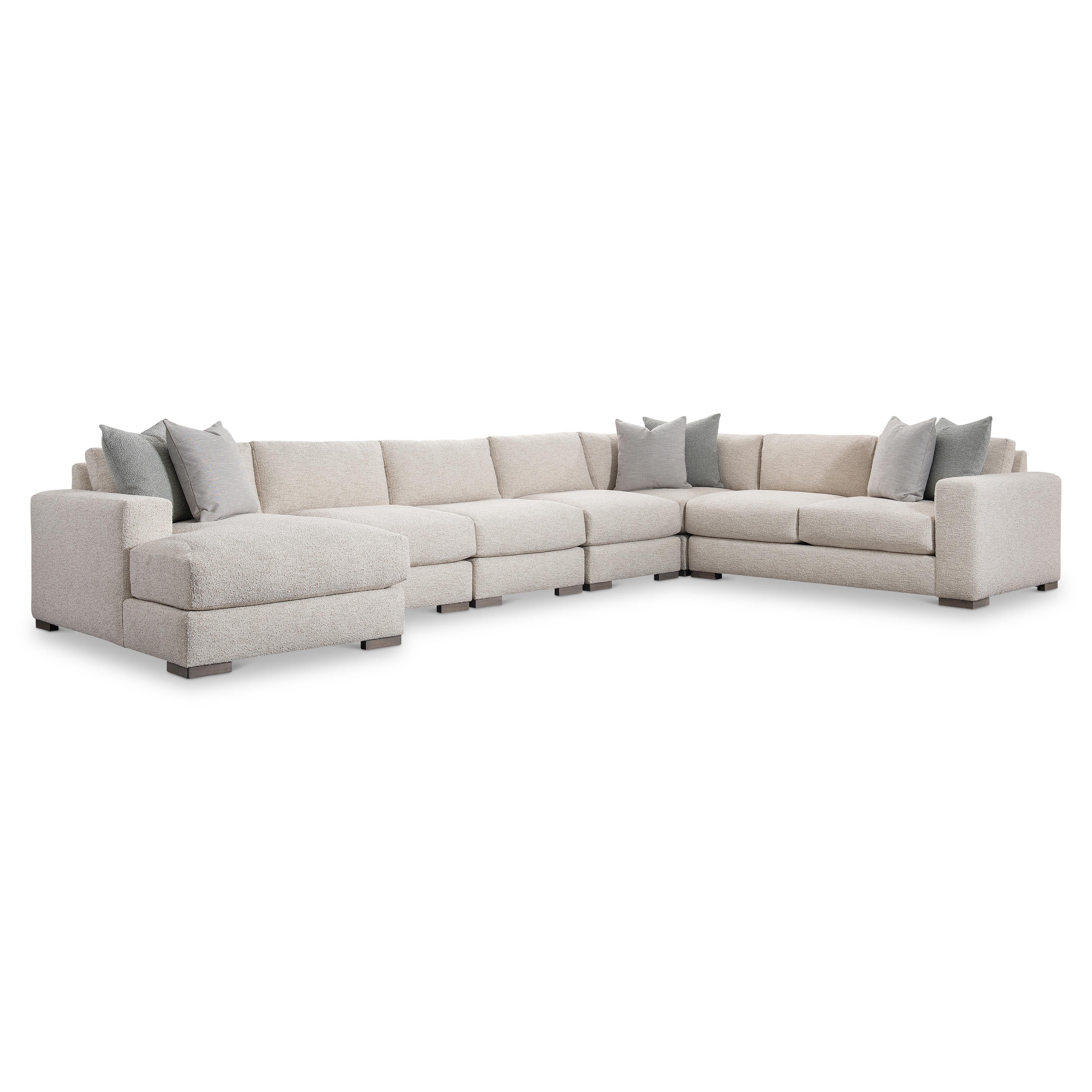 Drew 6-Piece Left Facing Fabric Sectional by Bernhardt