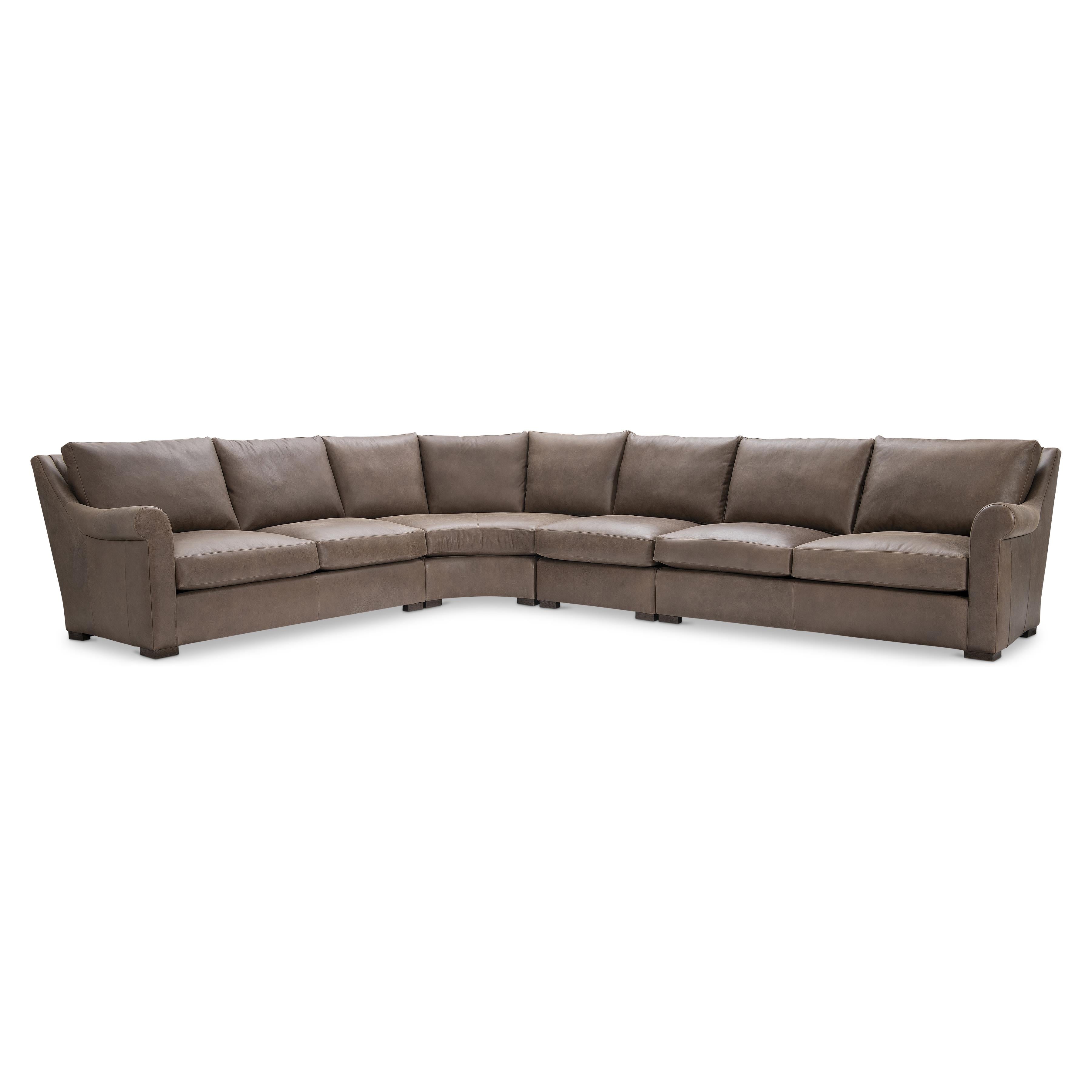 Keirnan 4-Piece Leather Sectional by Bernhardt
